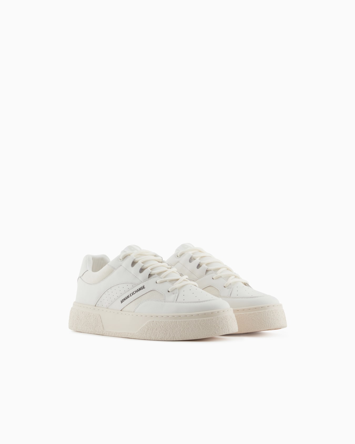 Oversized leather sneakers Slide 1