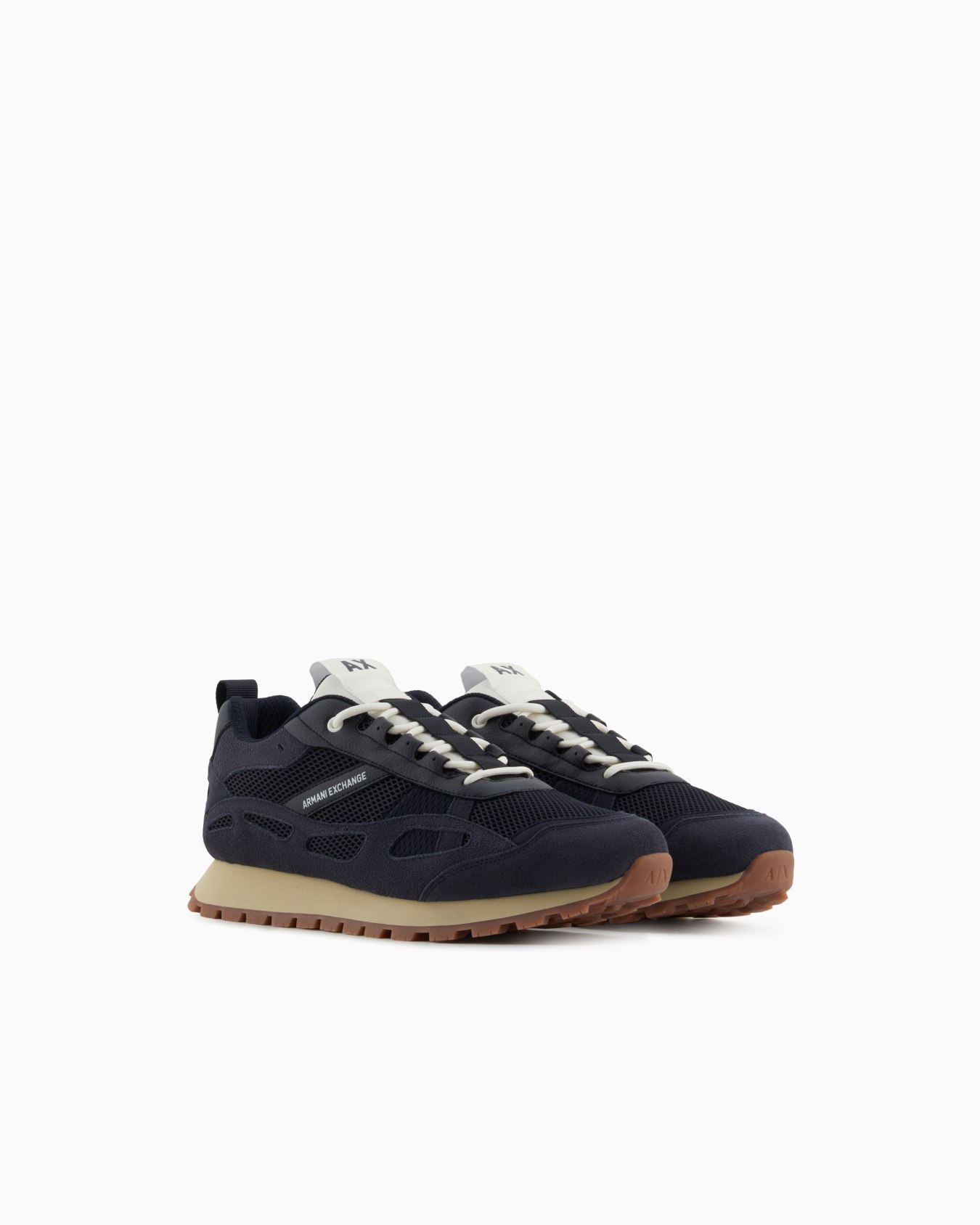 Sneakers in eco-suede, mesh and nylon Slide 1