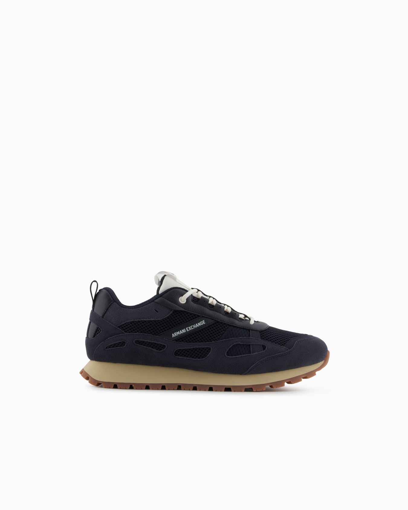 Sneakers in eco-suede, mesh and nylon Slide 0