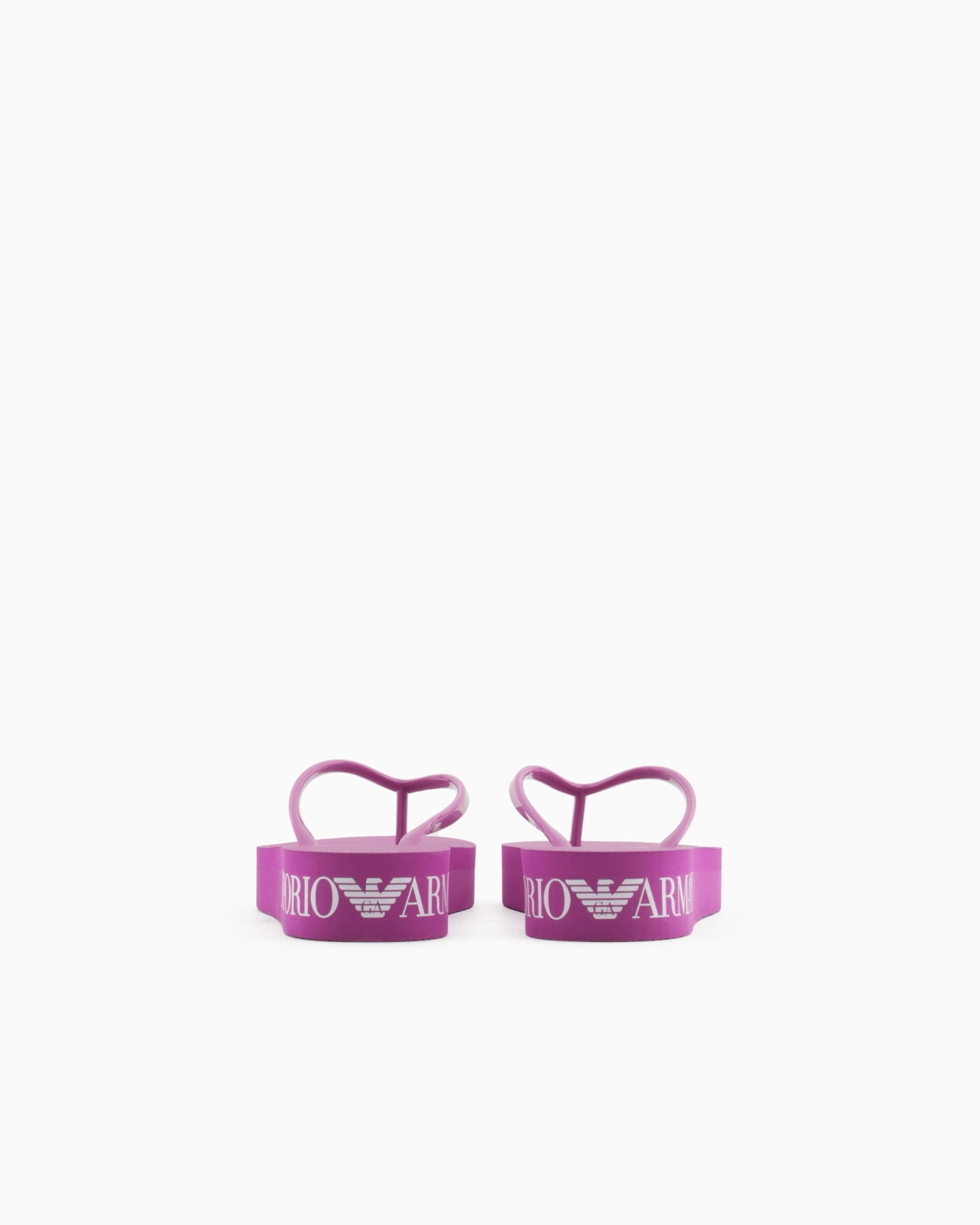 Rubber flip-flops with logo and platform Slide 3