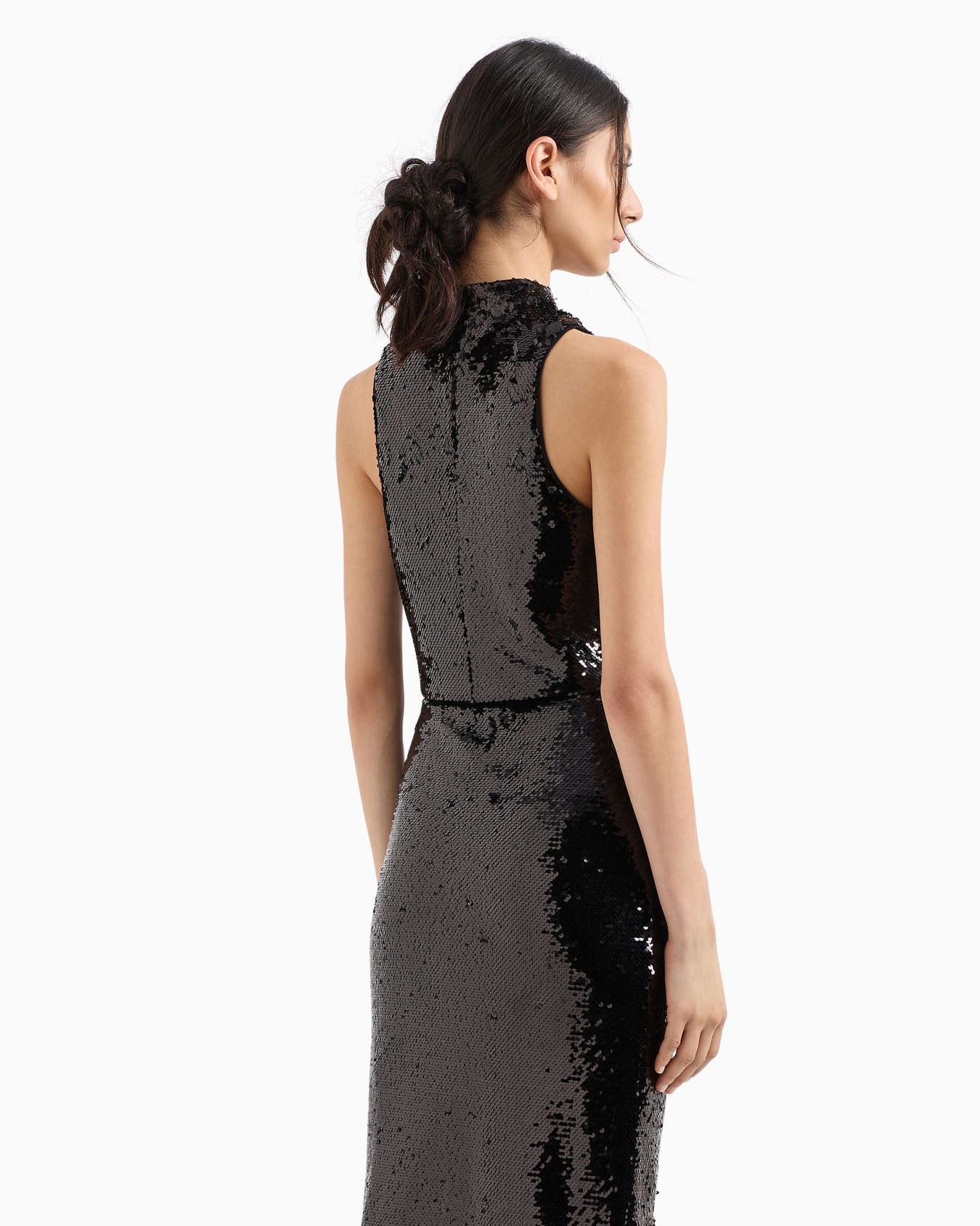 High neck sequin top Slide 2