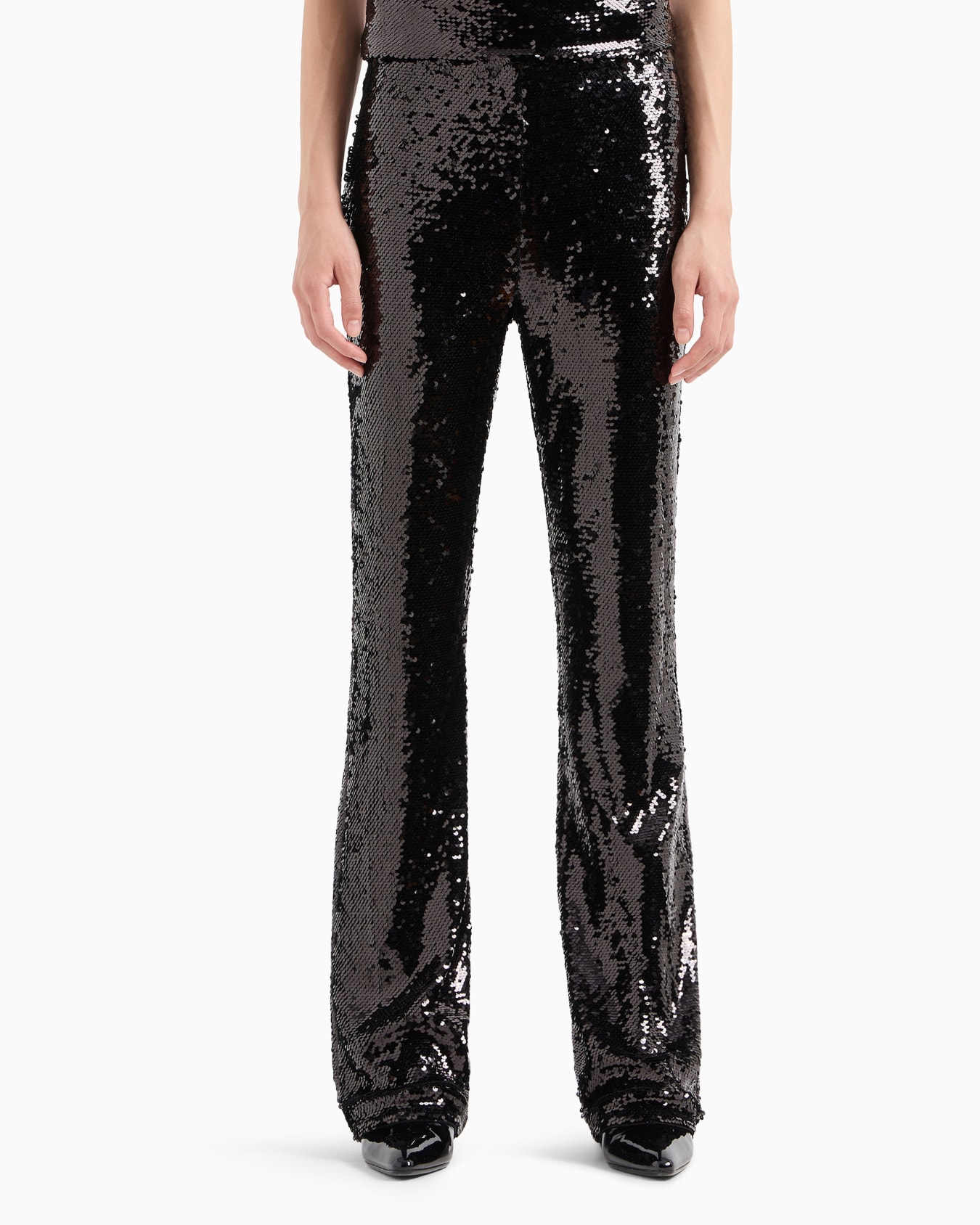 Flared trousers with sequins Slide 1