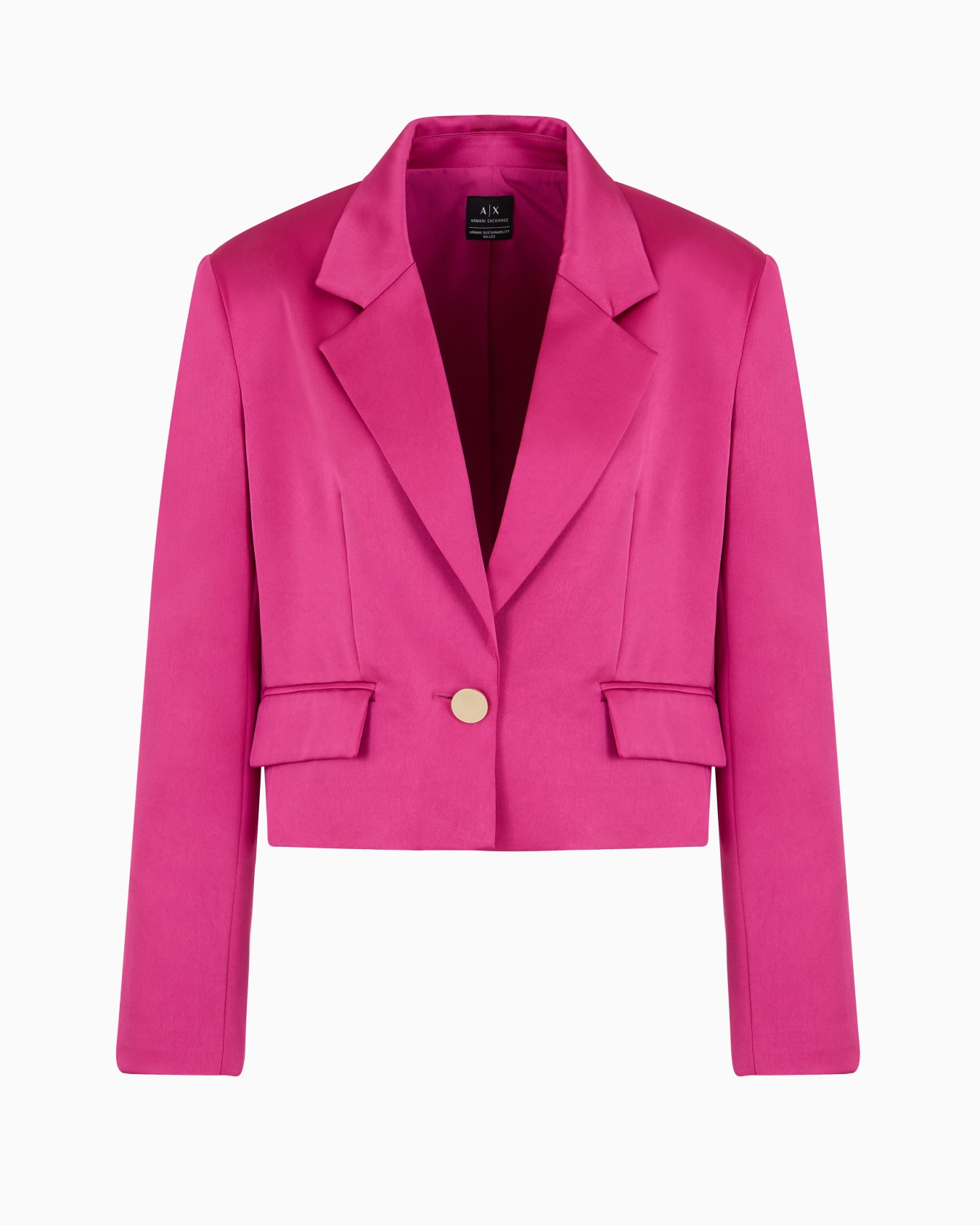 Chaqueta corta de raso Diapositiva 0