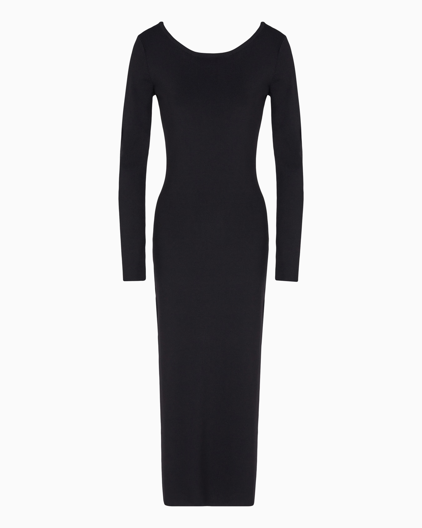 Long sheath dress in stretch fabric Slide 0
