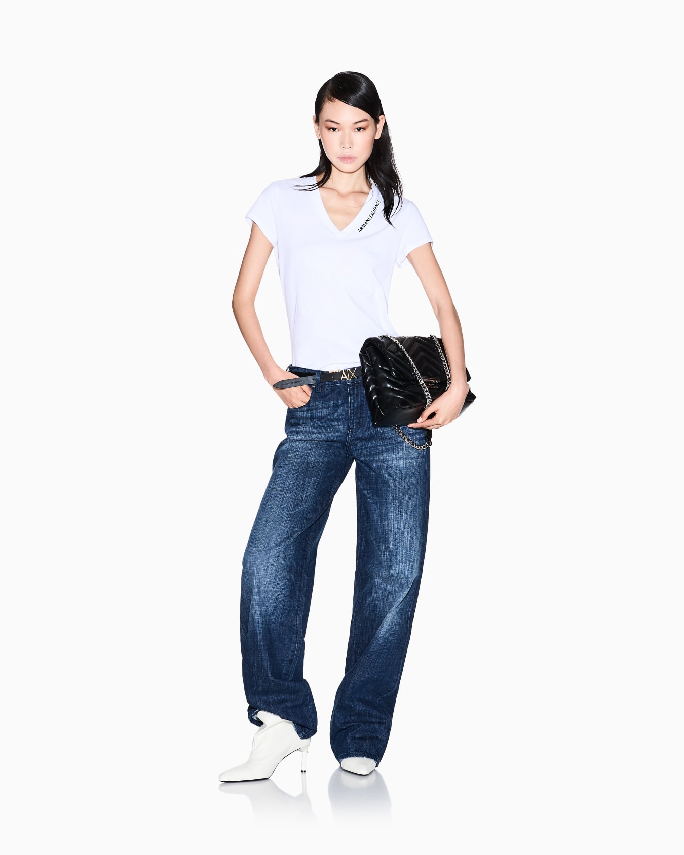Jeans low rise relaxed fit sfumati Slide 1