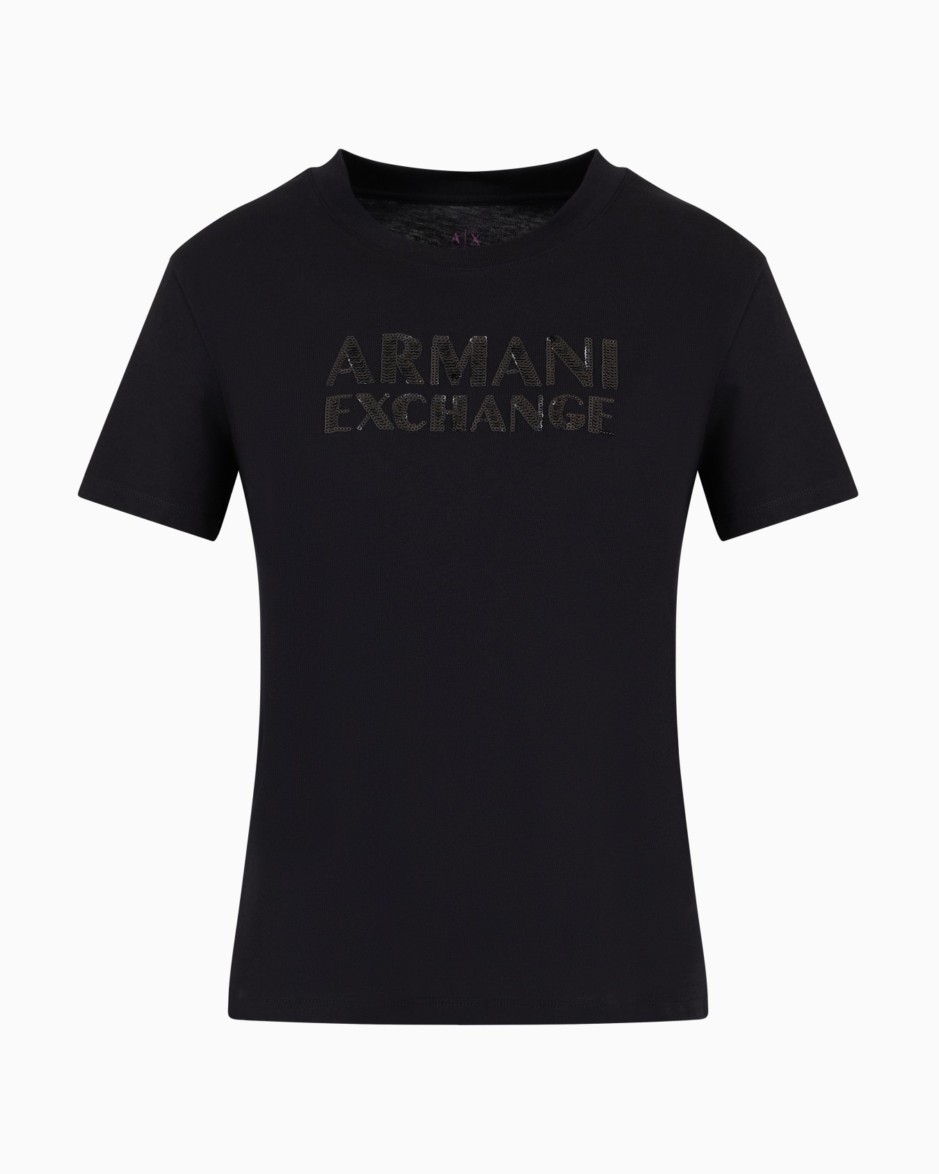 Slim fit jersey T-shirt with contrasting plate Slide 0
