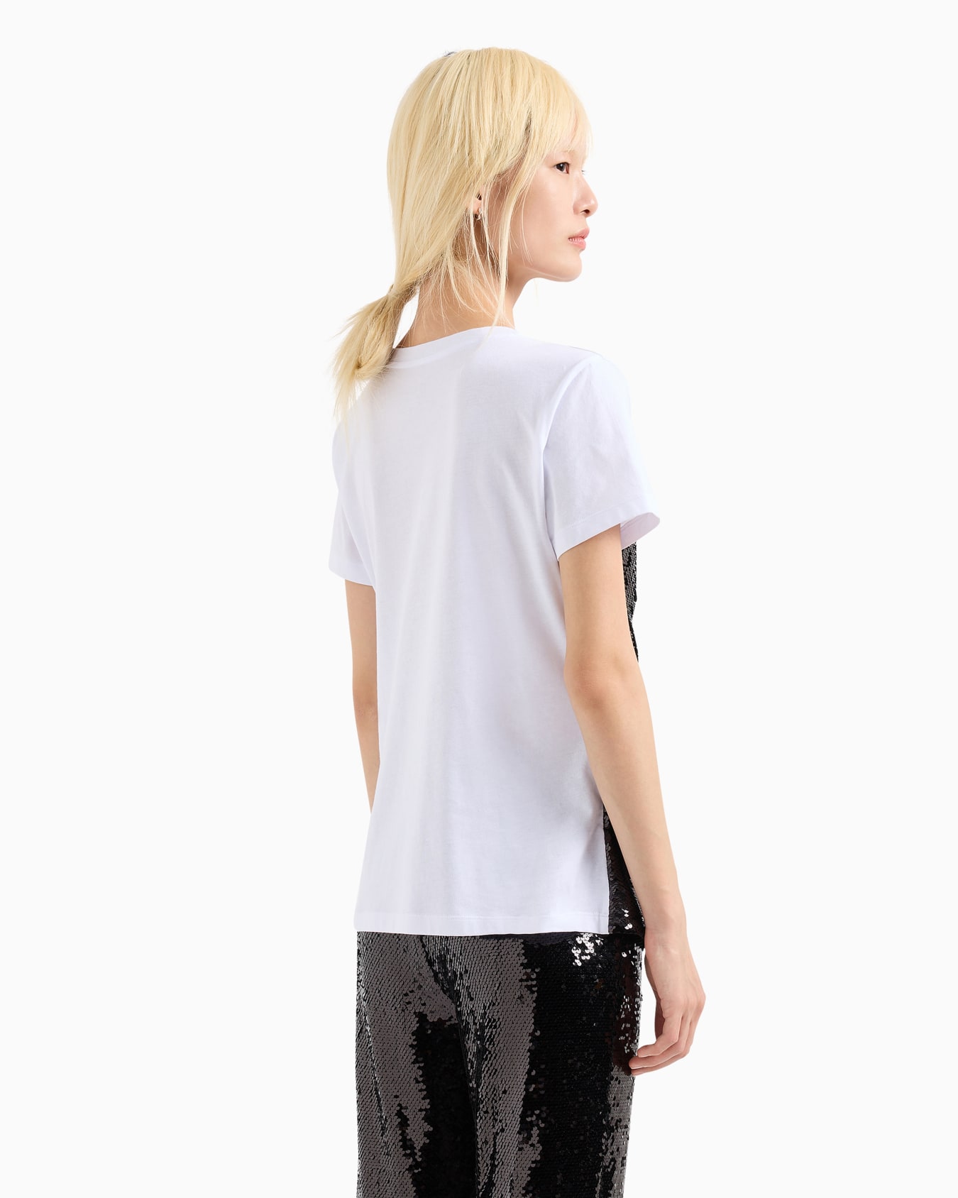 T-shirt with sequin top on the front Slide 2