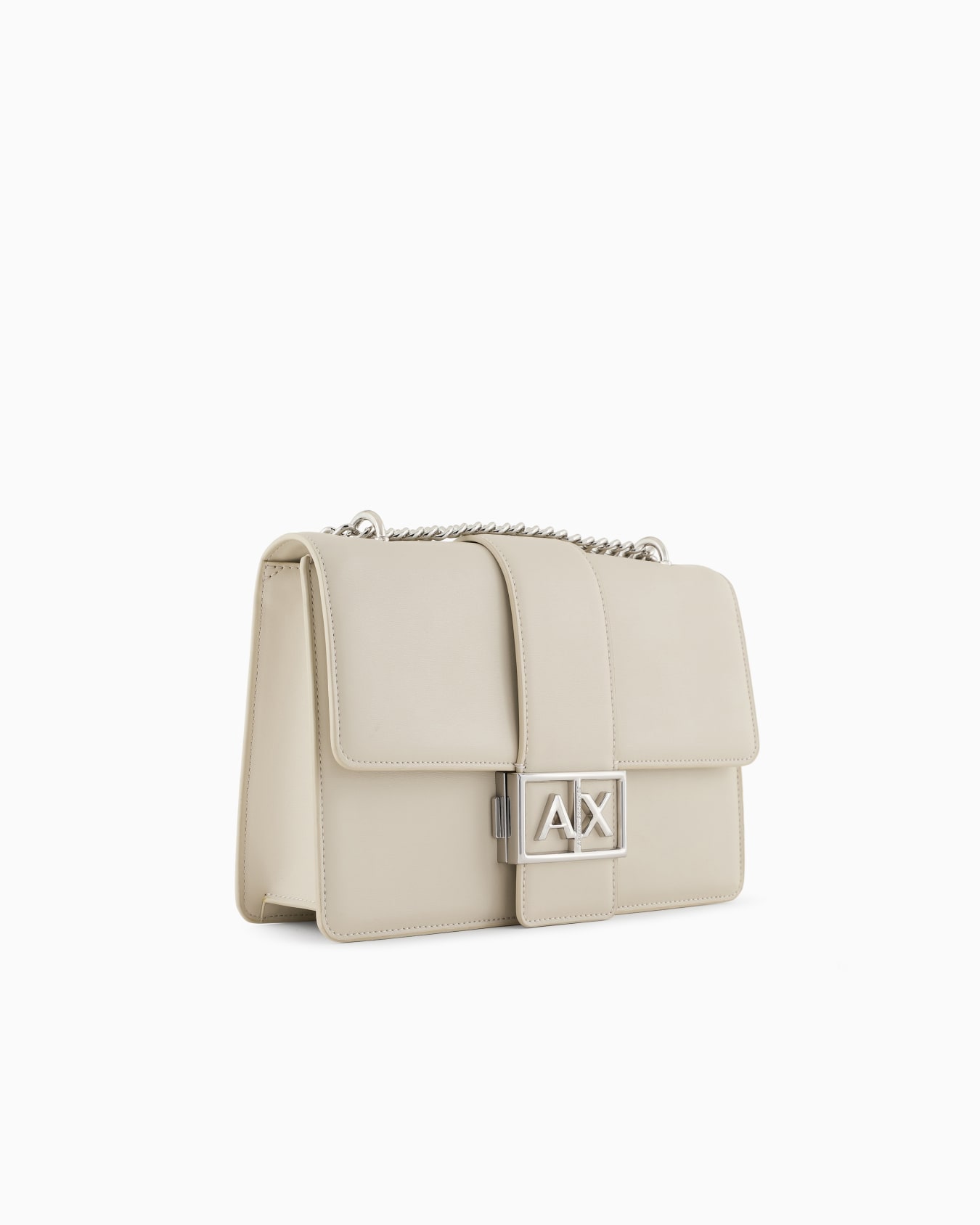 Shoulder bag with metal logo Slide 1