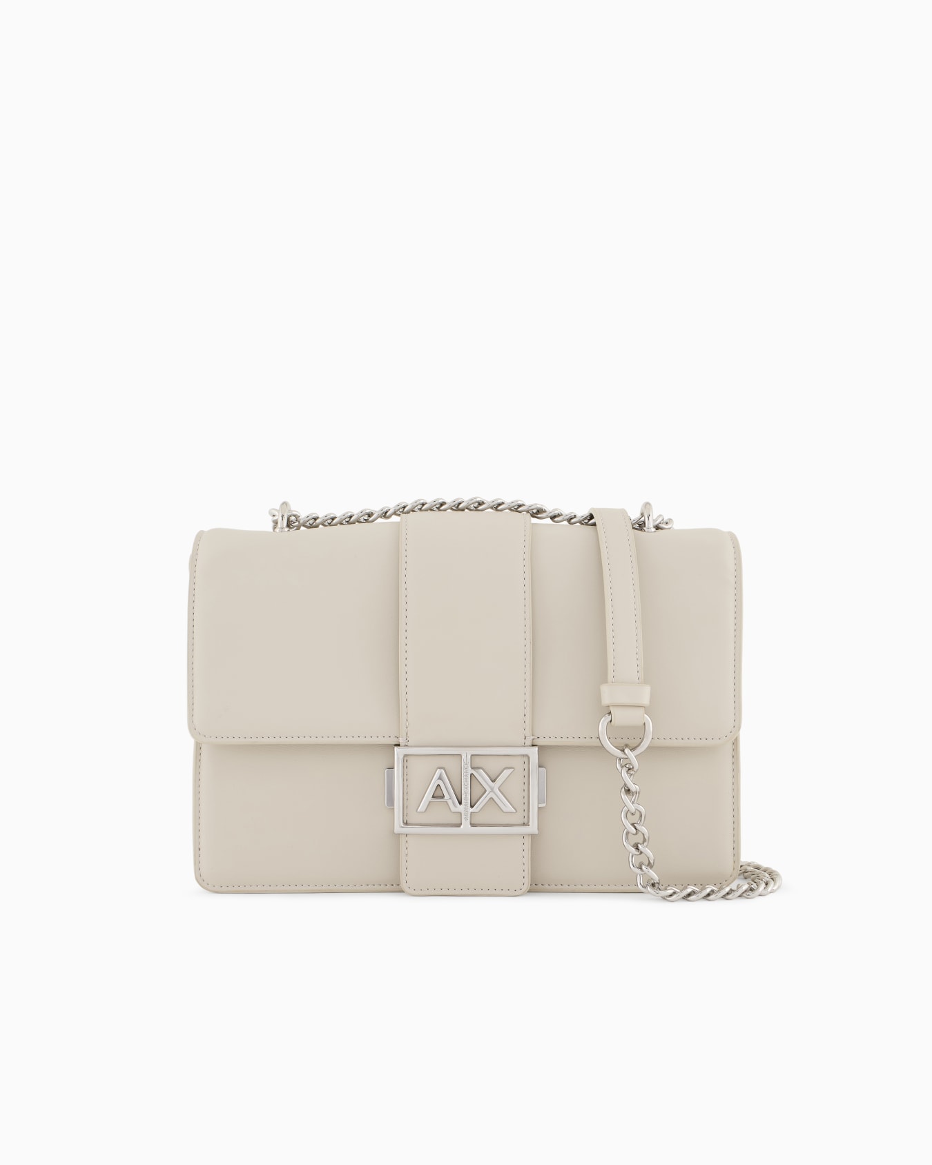 Shoulder bag with metal logo Slide 0