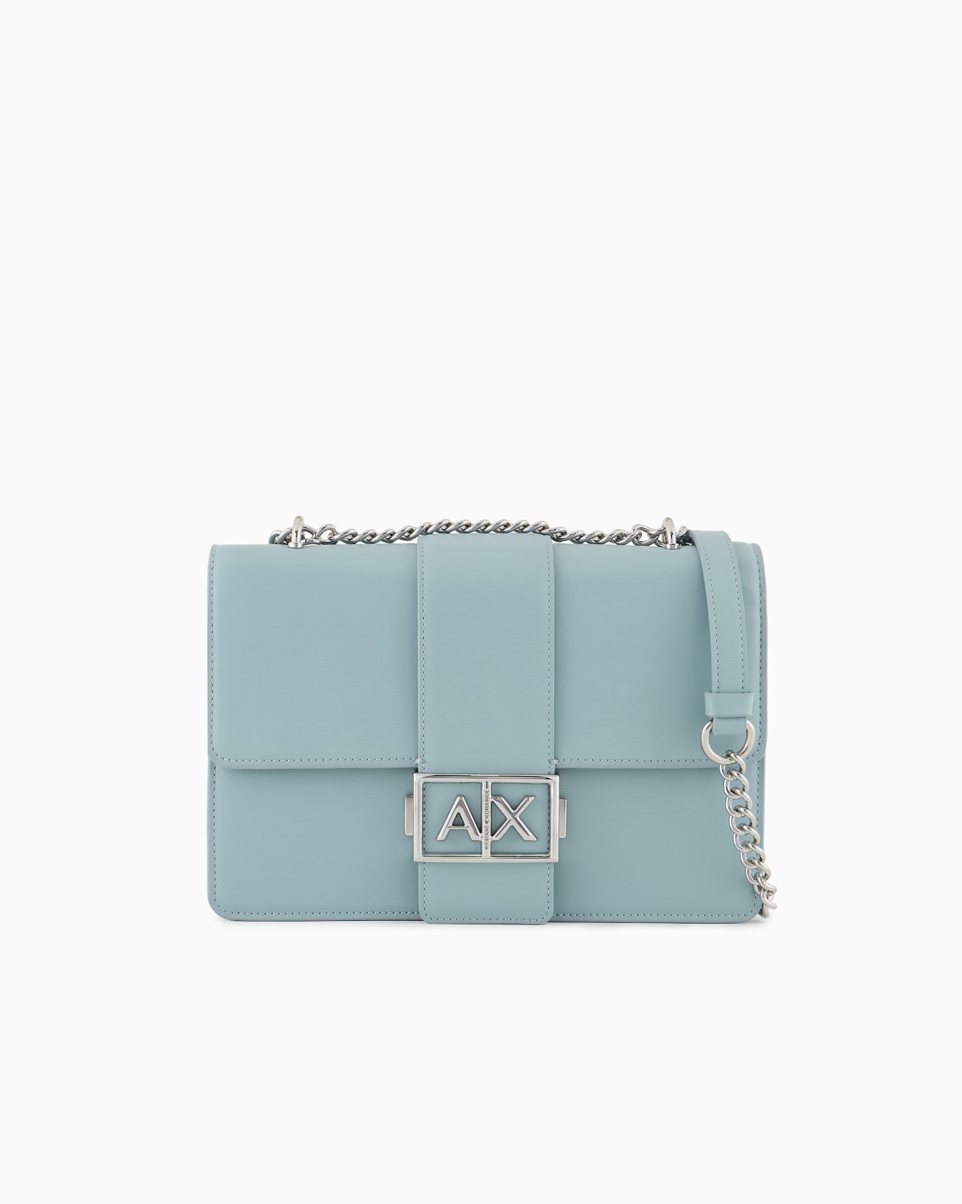 Shoulder bag with metal logo Slide 0