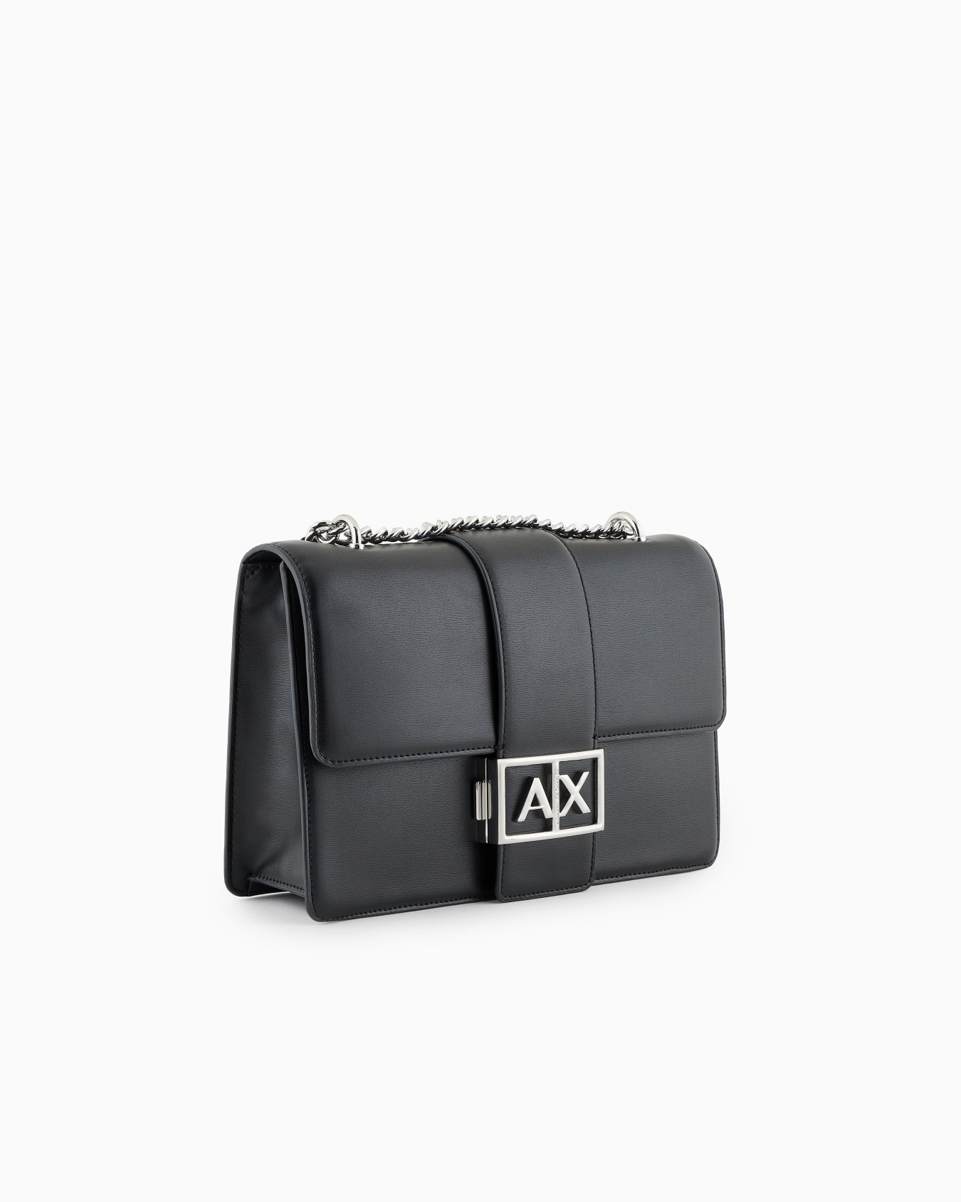 Shoulder bag with metal logo Slide 1