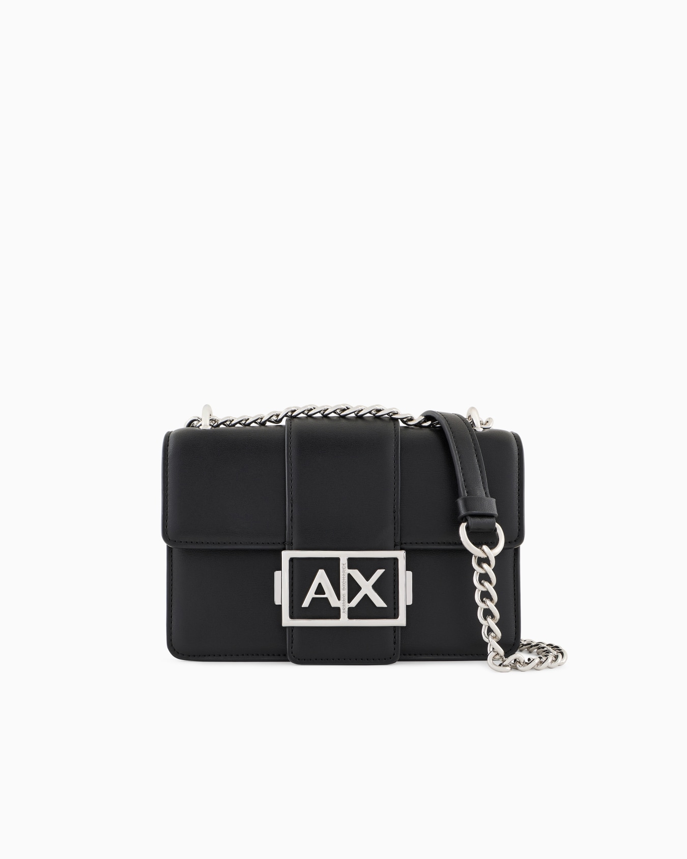 Shoulder bag with metal logo Slide 0