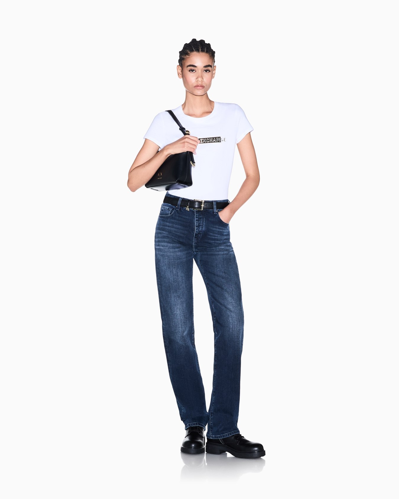 slim fit 5 pockets pant in denim stretch Slide 1