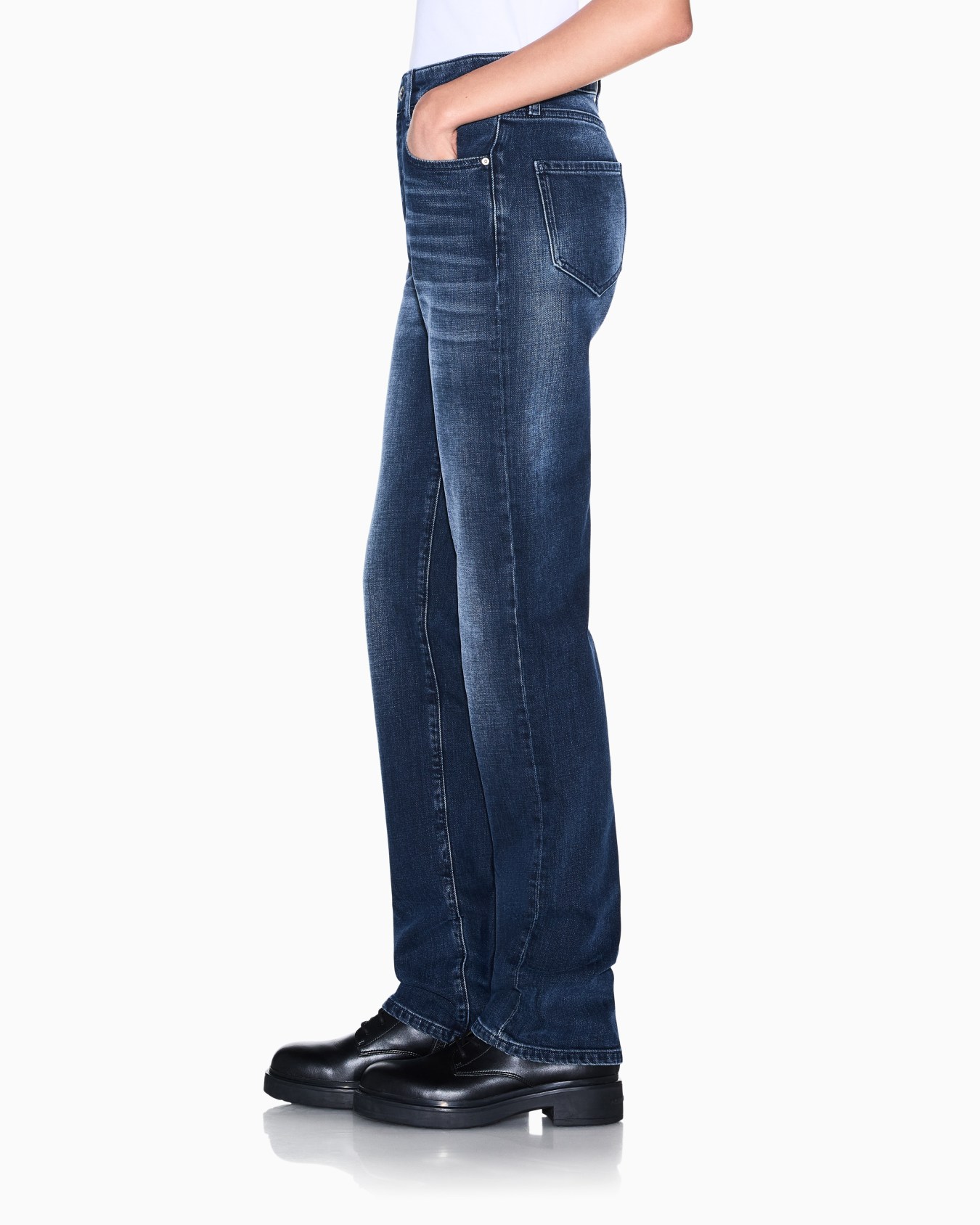 slim fit 5 pockets pant in denim stretch Slide 7