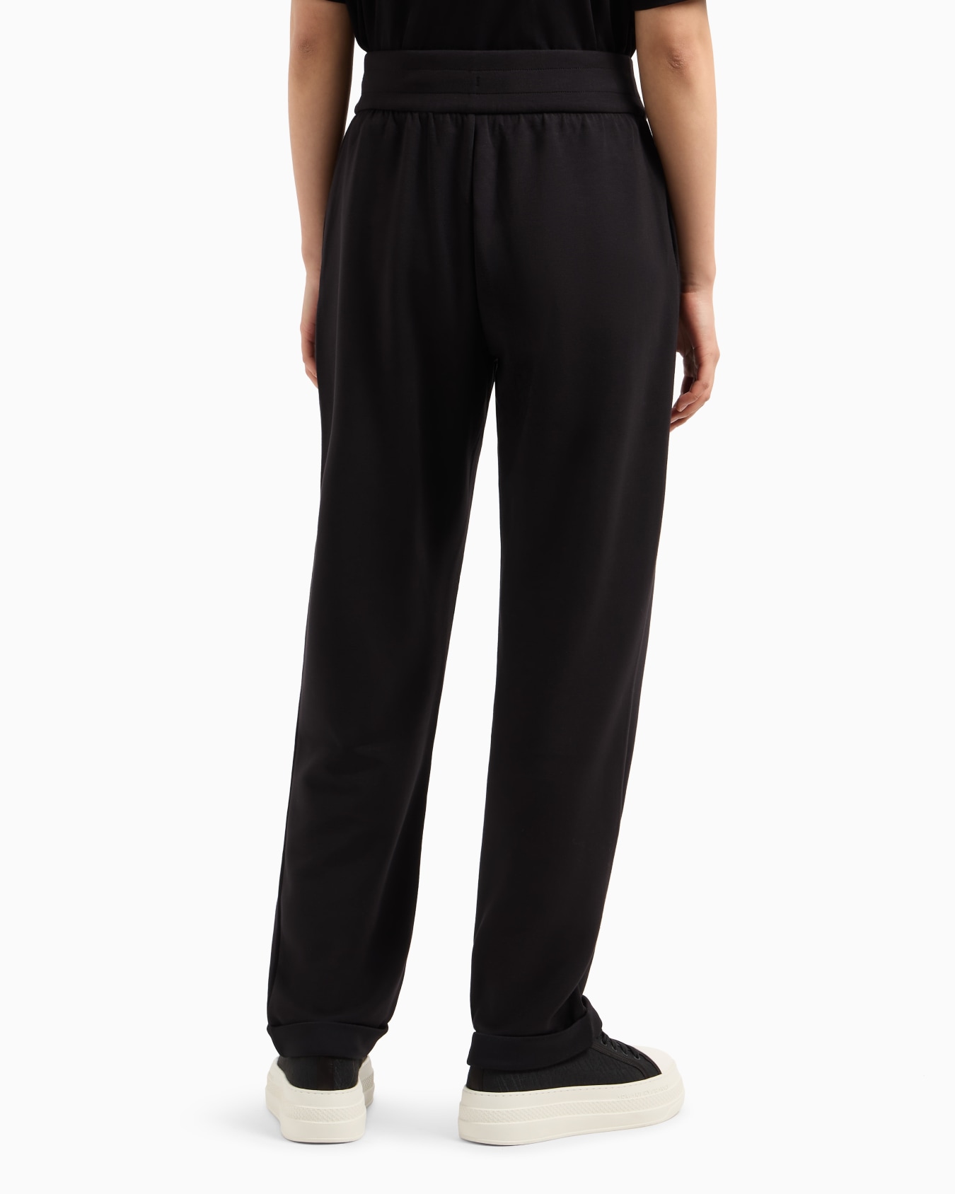 Pantalón interlock con logo de strass Diapositiva 2