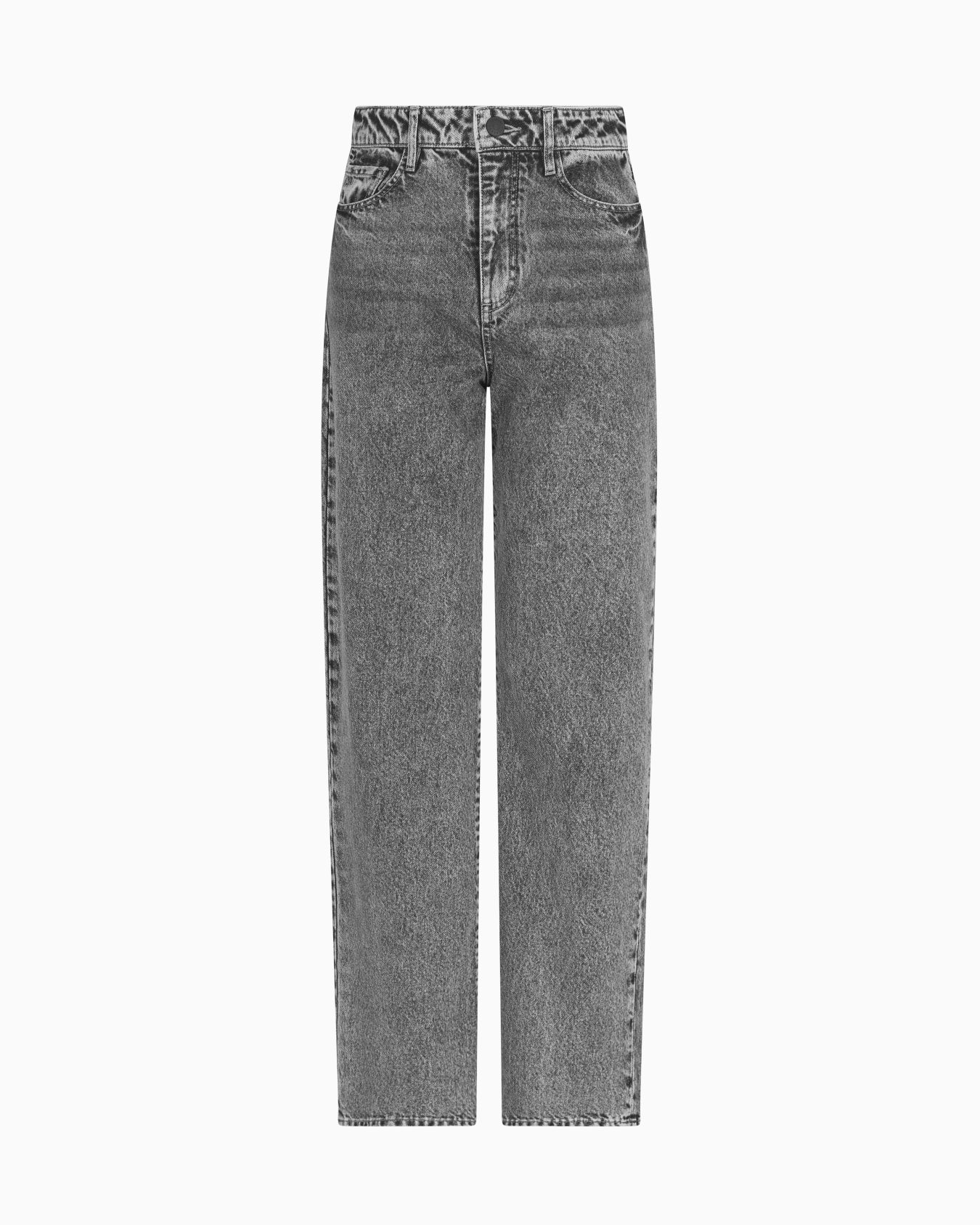  Jean coupe décontractée en denim rigide Diapositive 0