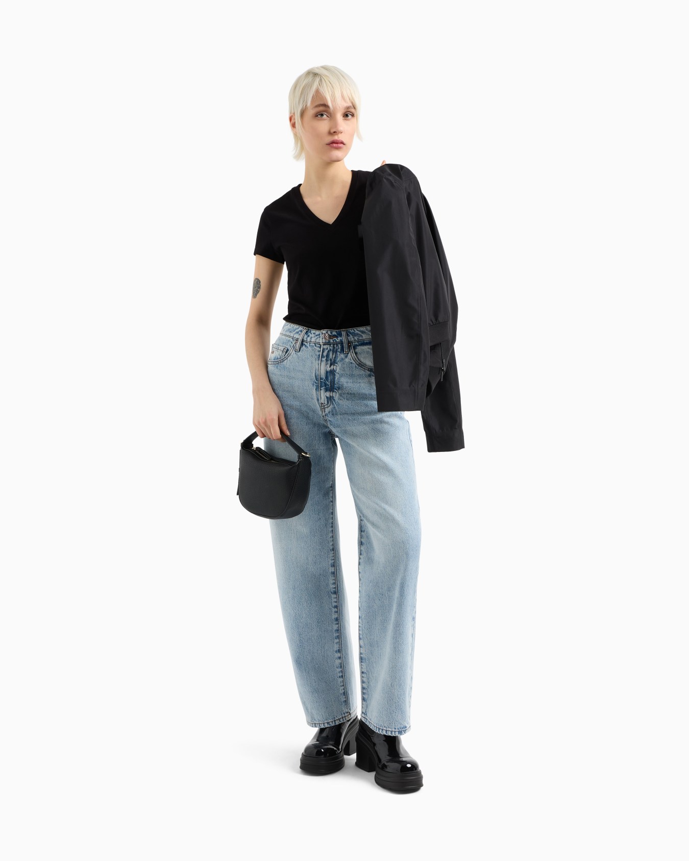 Relaxed fit jeans in ASV rigid denim Slide 1