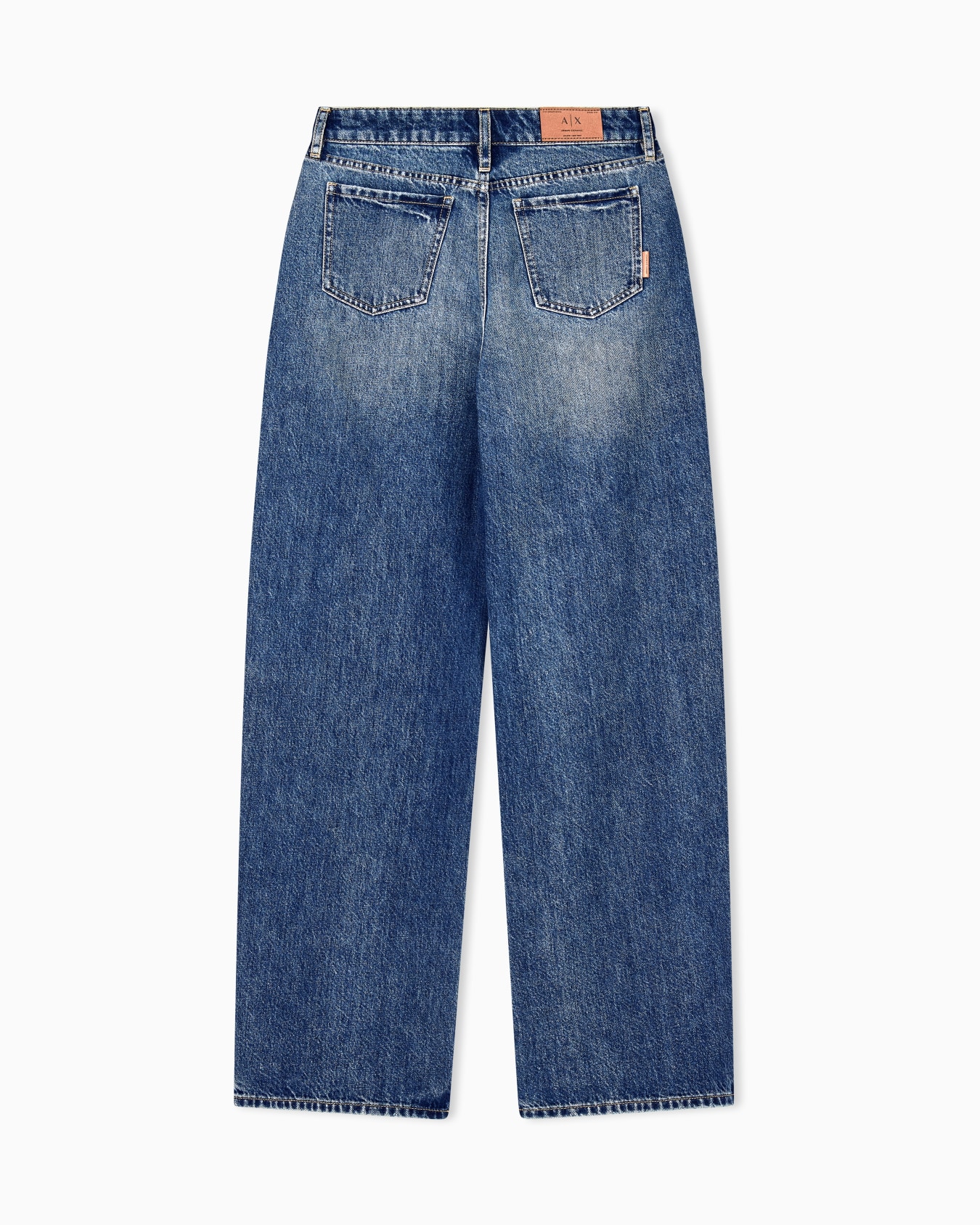 Oversized fit 5-pocket pants in rigid cotton denim Slide 2