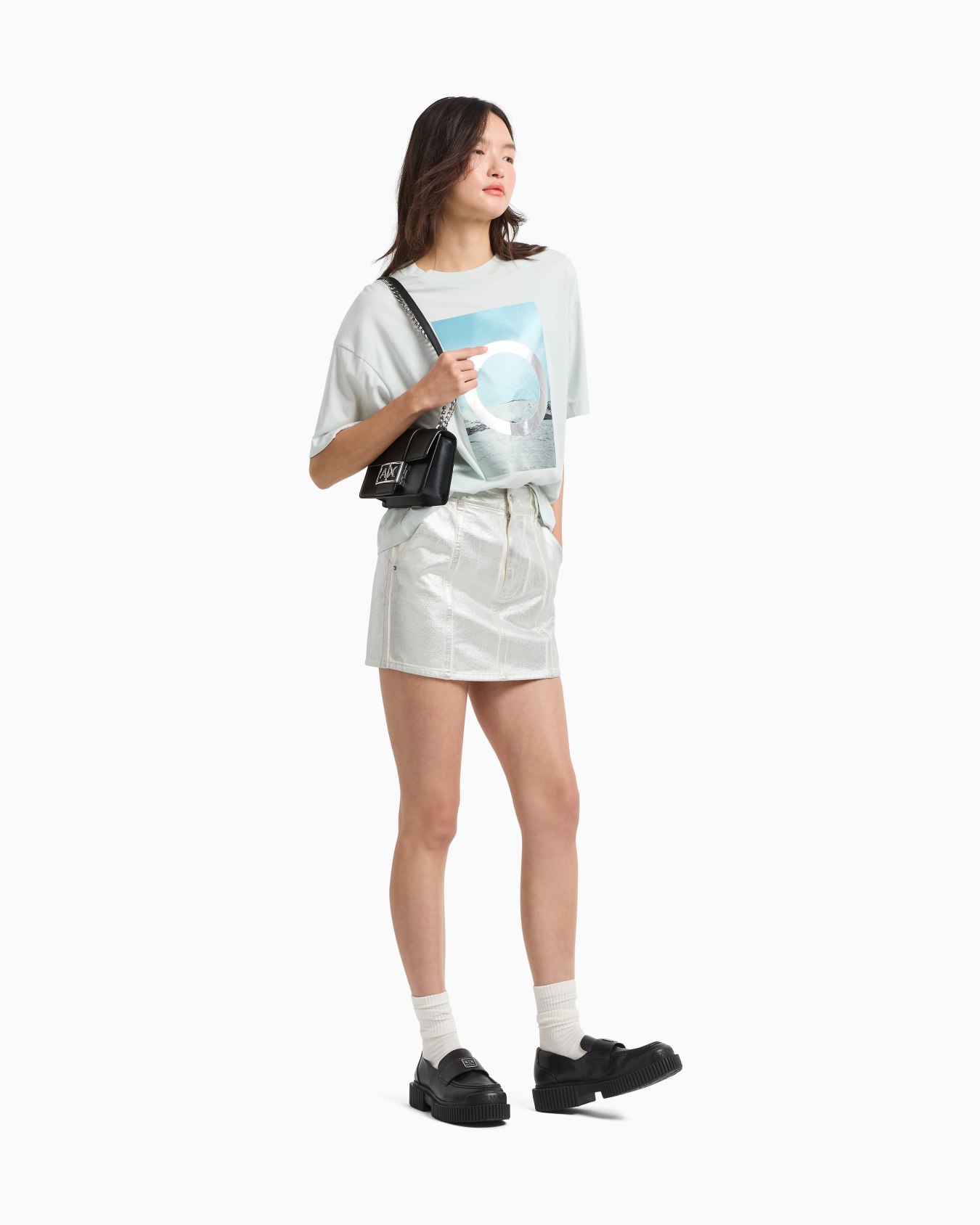 Relaxed fit T-shirt with ASV print Slide 1