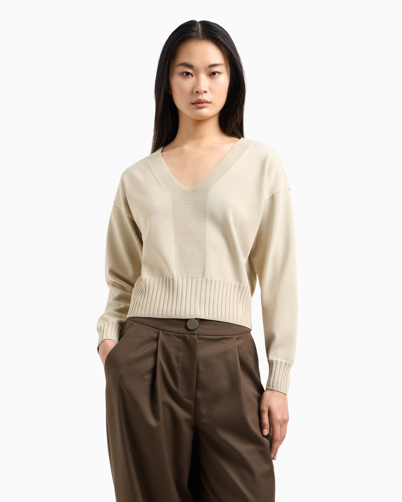 ASV Contrast Detail Sweater Slide 3