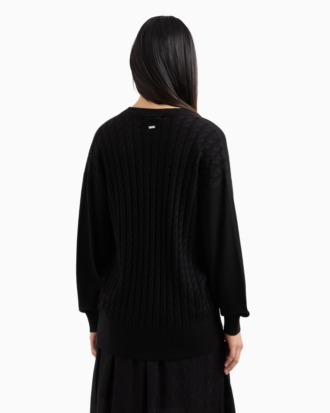 Wool blend cardigan with braids Slide 2