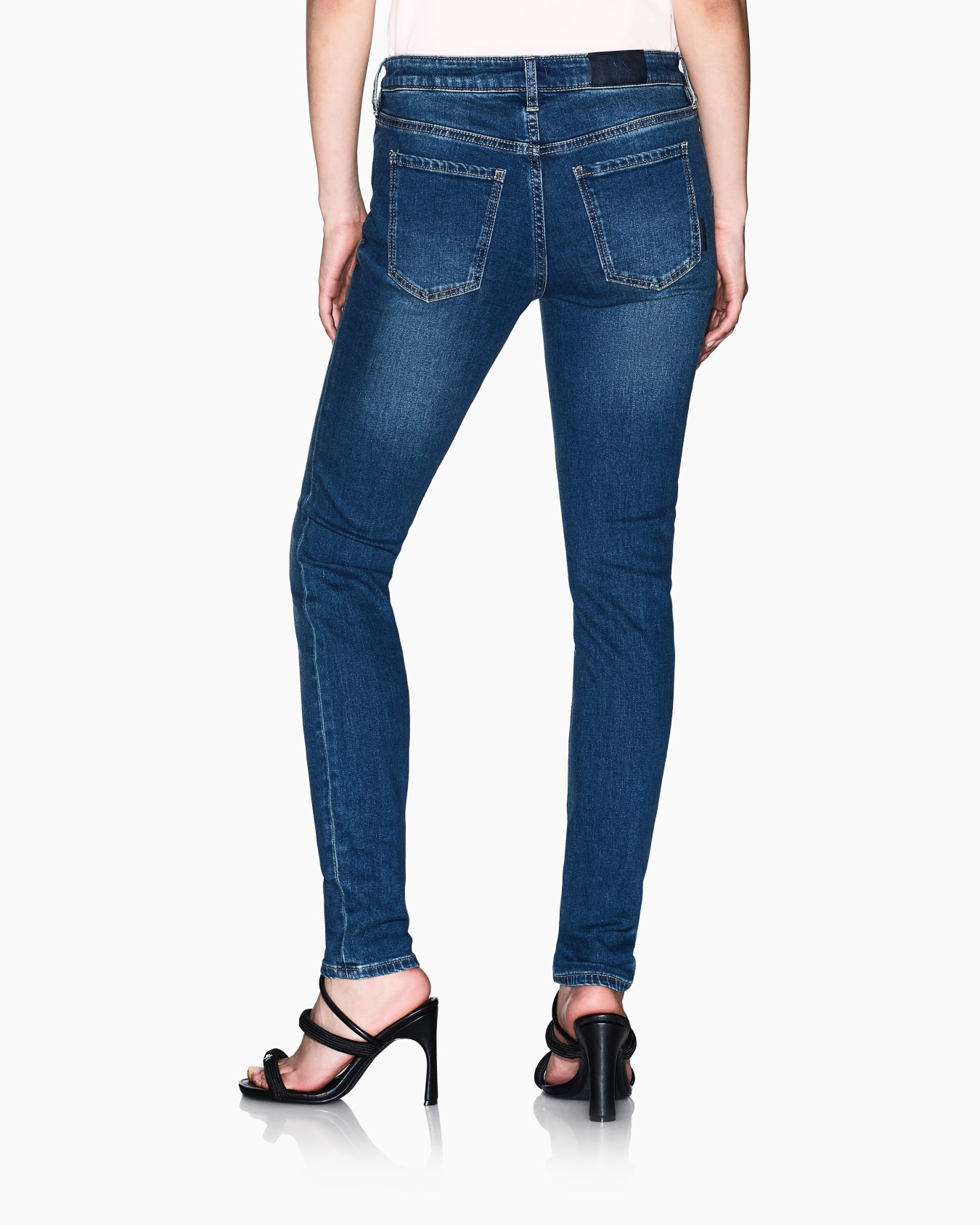 Jeans Super Skinny Denim Stretch Blu Indigo Slide 5