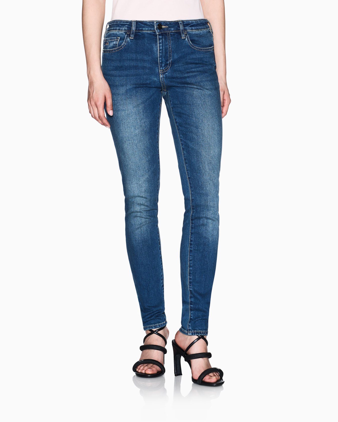 Jeans Super Skinny Denim Stretch Blu Indigo Slide 3