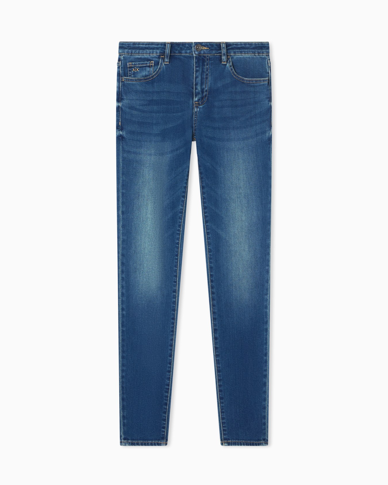 Jeans Super Skinny Denim Stretch Blu Indigo Slide 0