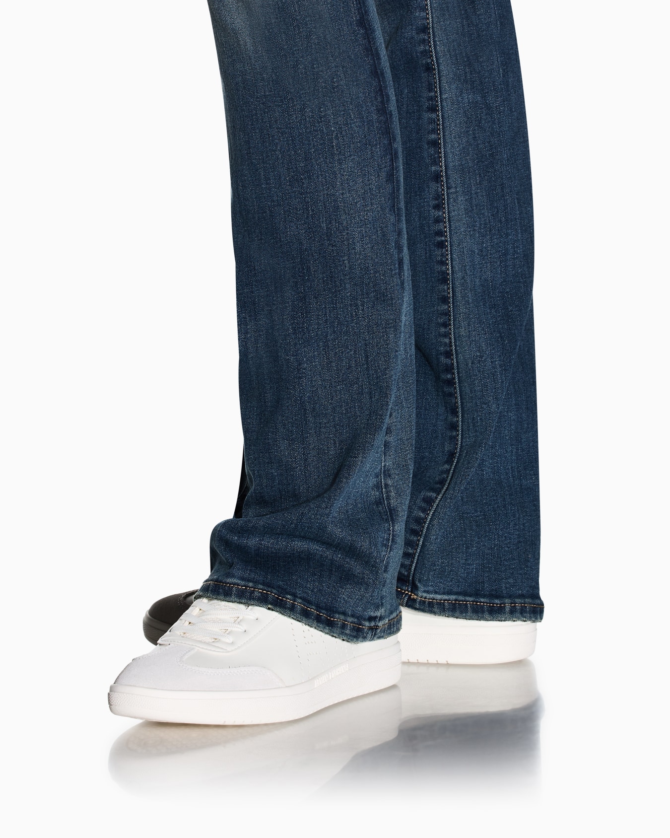 Flared cotton jeans Diapositiva 4