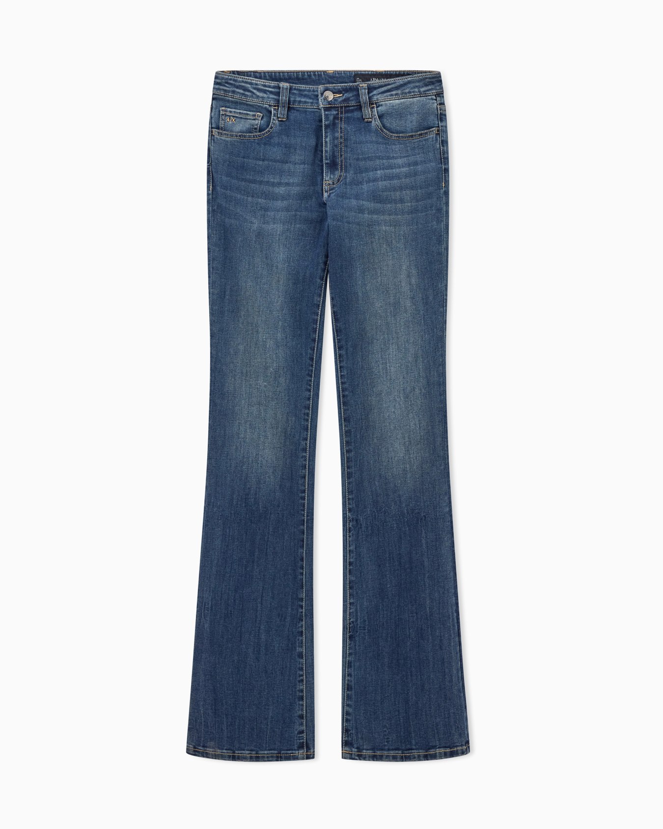 Flared cotton jeans Diapositiva 0