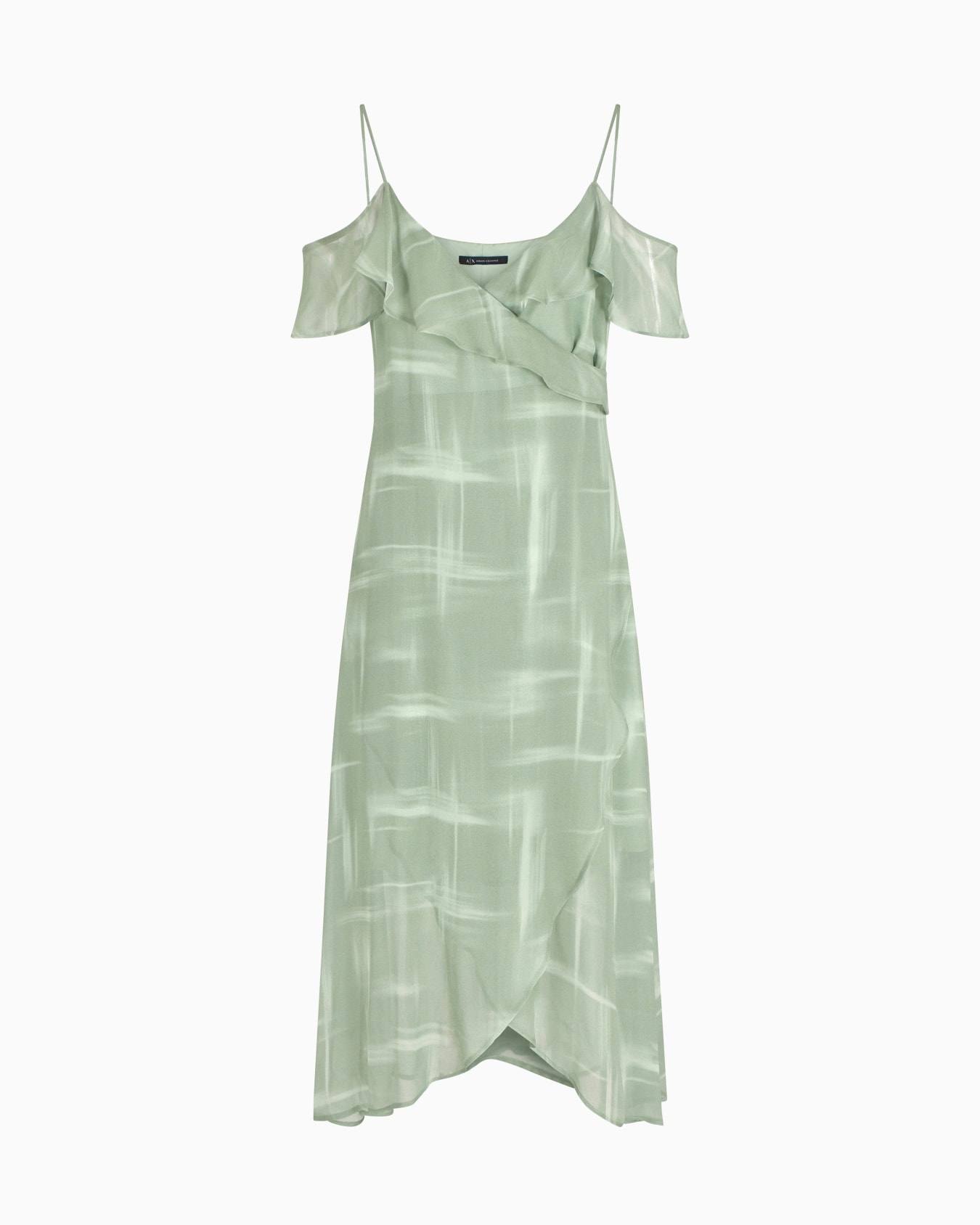 Long dress in viscose chiffon Slide 0
