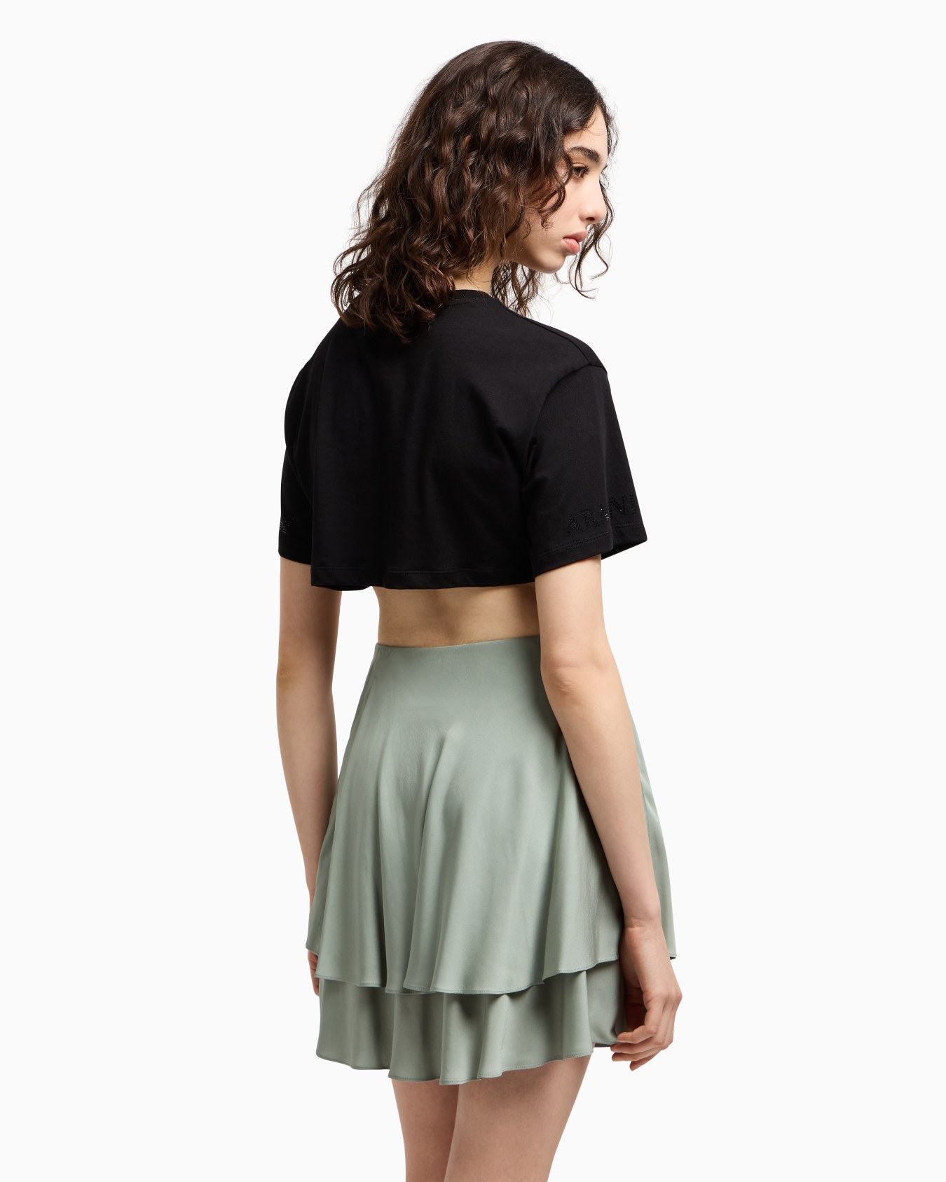 Mini skirt in flowing viscose Slide 2