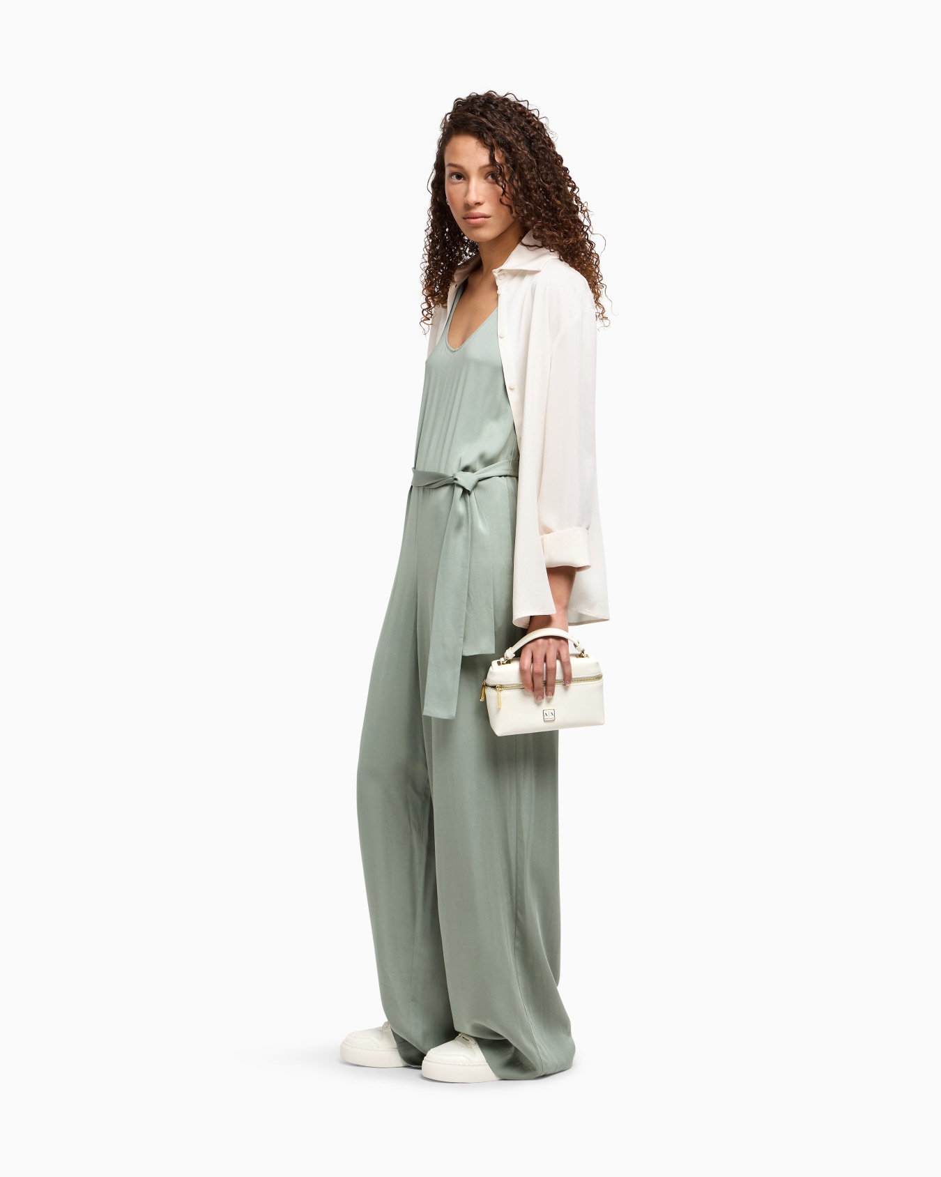 Fluid viscose jumpsuit Slide 1