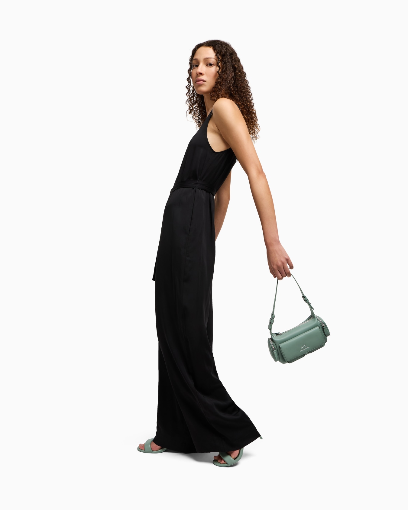 Fluid viscose jumpsuit Slide 1