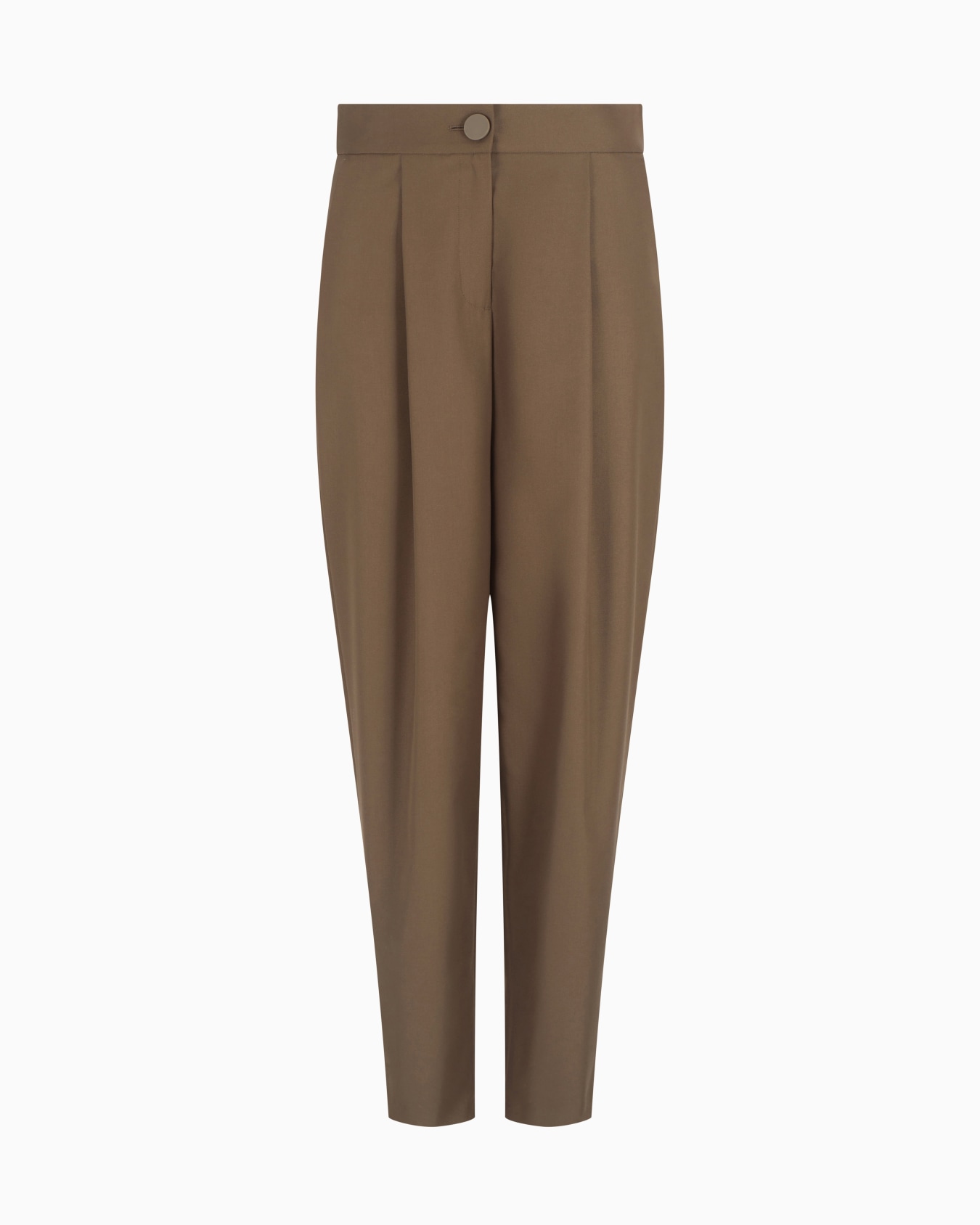 Twill pleated trousers Slide 0