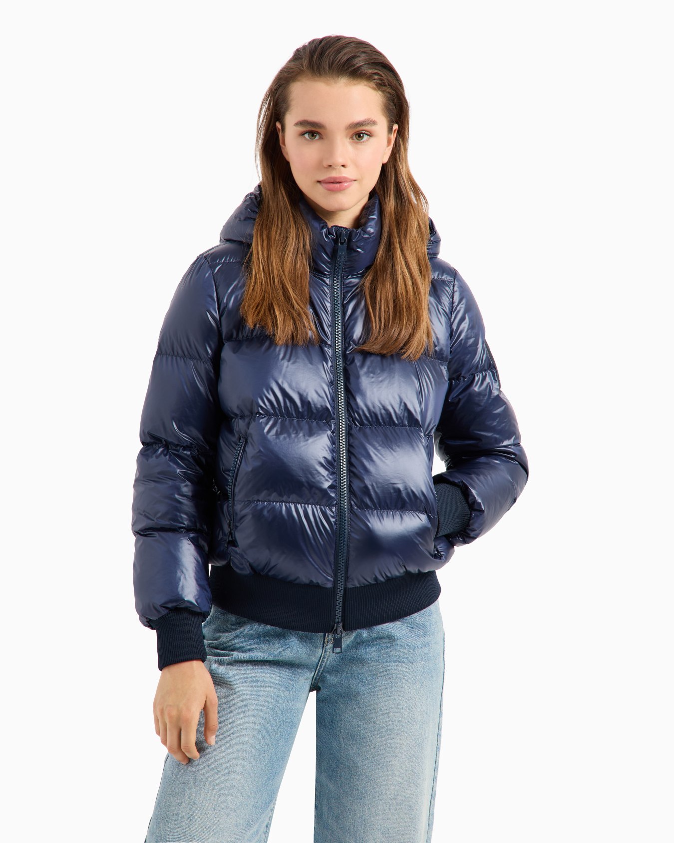 Wattierte Jacke von Icon Project mit Kapuze Folie 1