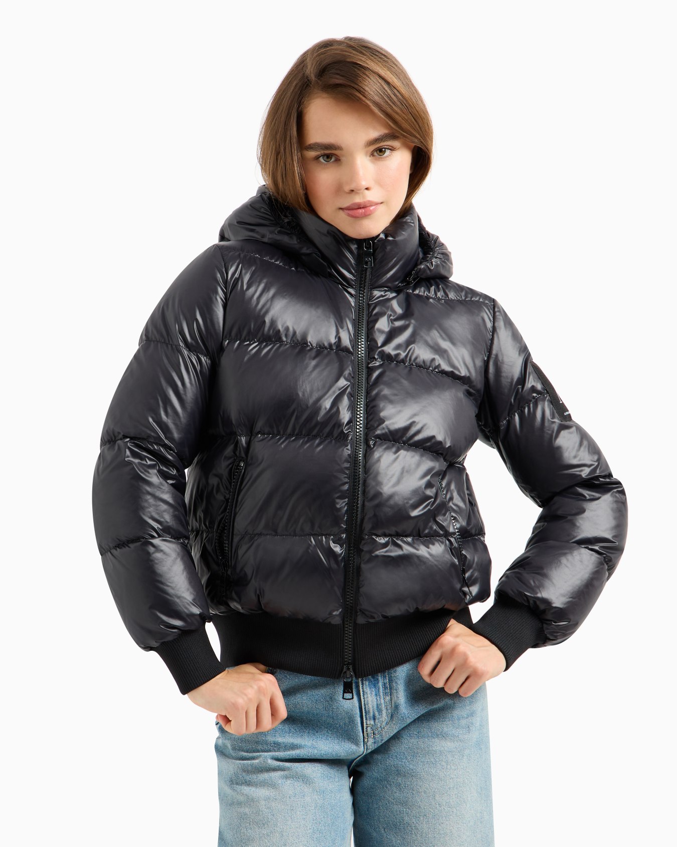 Icon Project Padded Jacket with Hood Slide 1