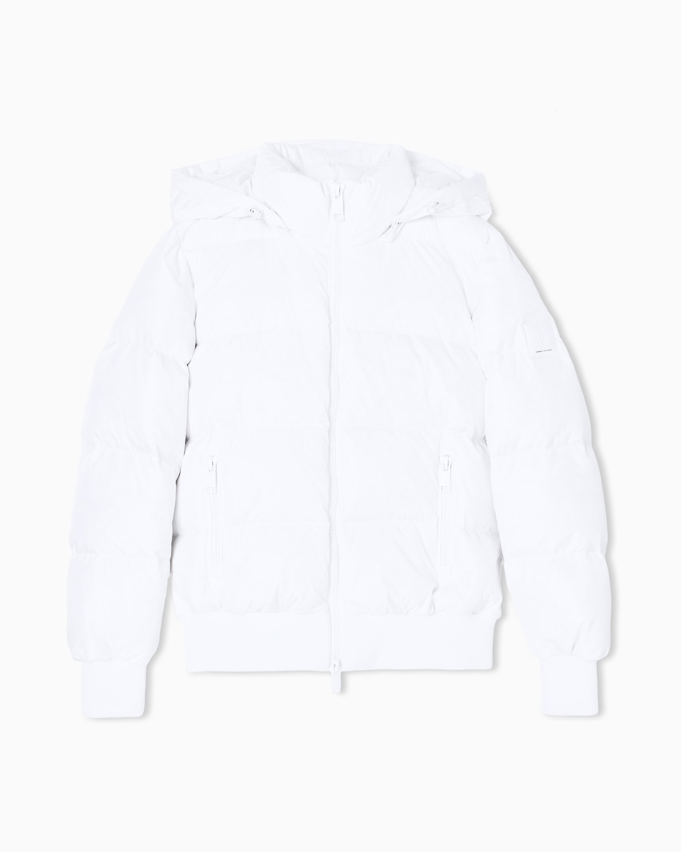 Piumino con cappuccio trapuntato Slide 0