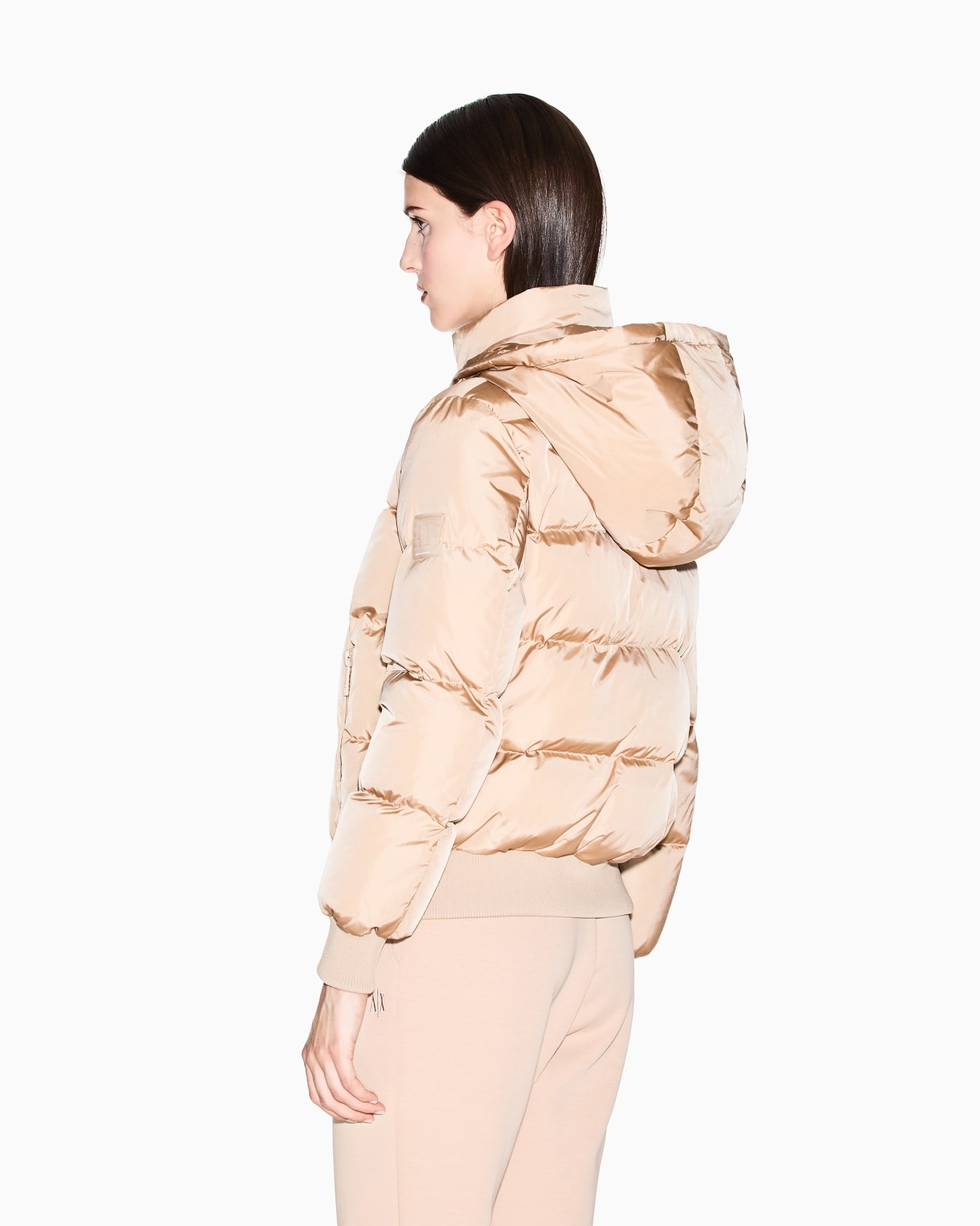 Quilted hooded down jacket Slide 2