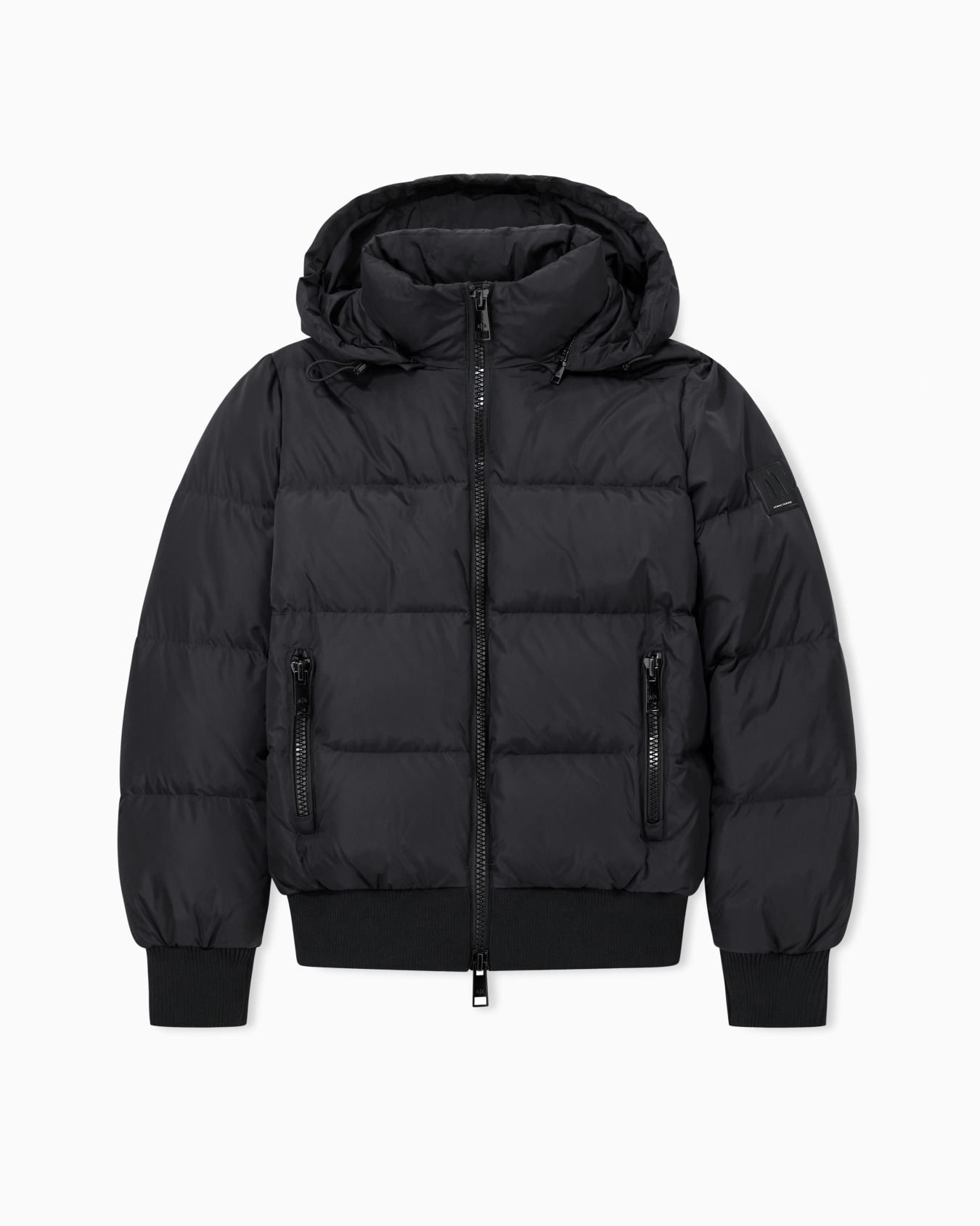 Quilted hooded down jacket Slide 0