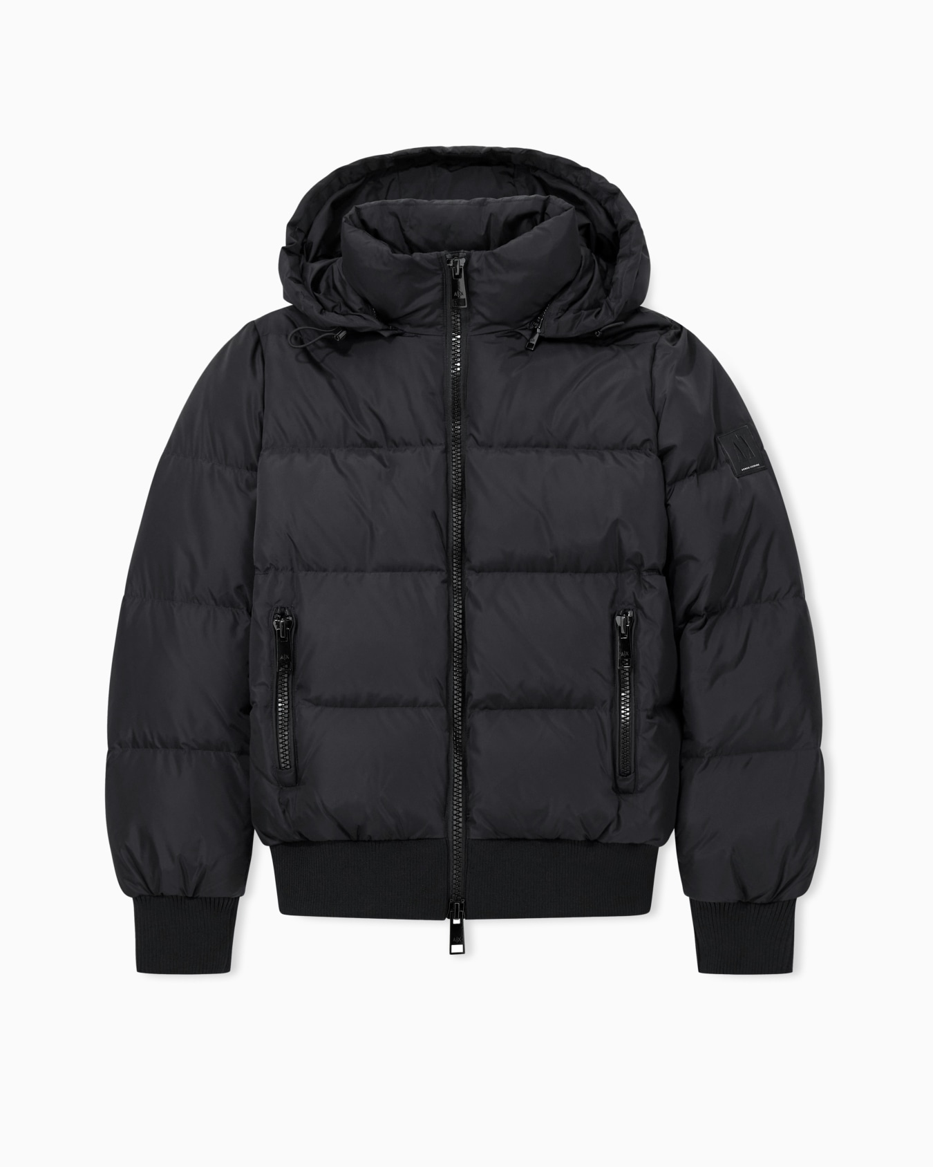 Quilted hooded down jacket Slide 0