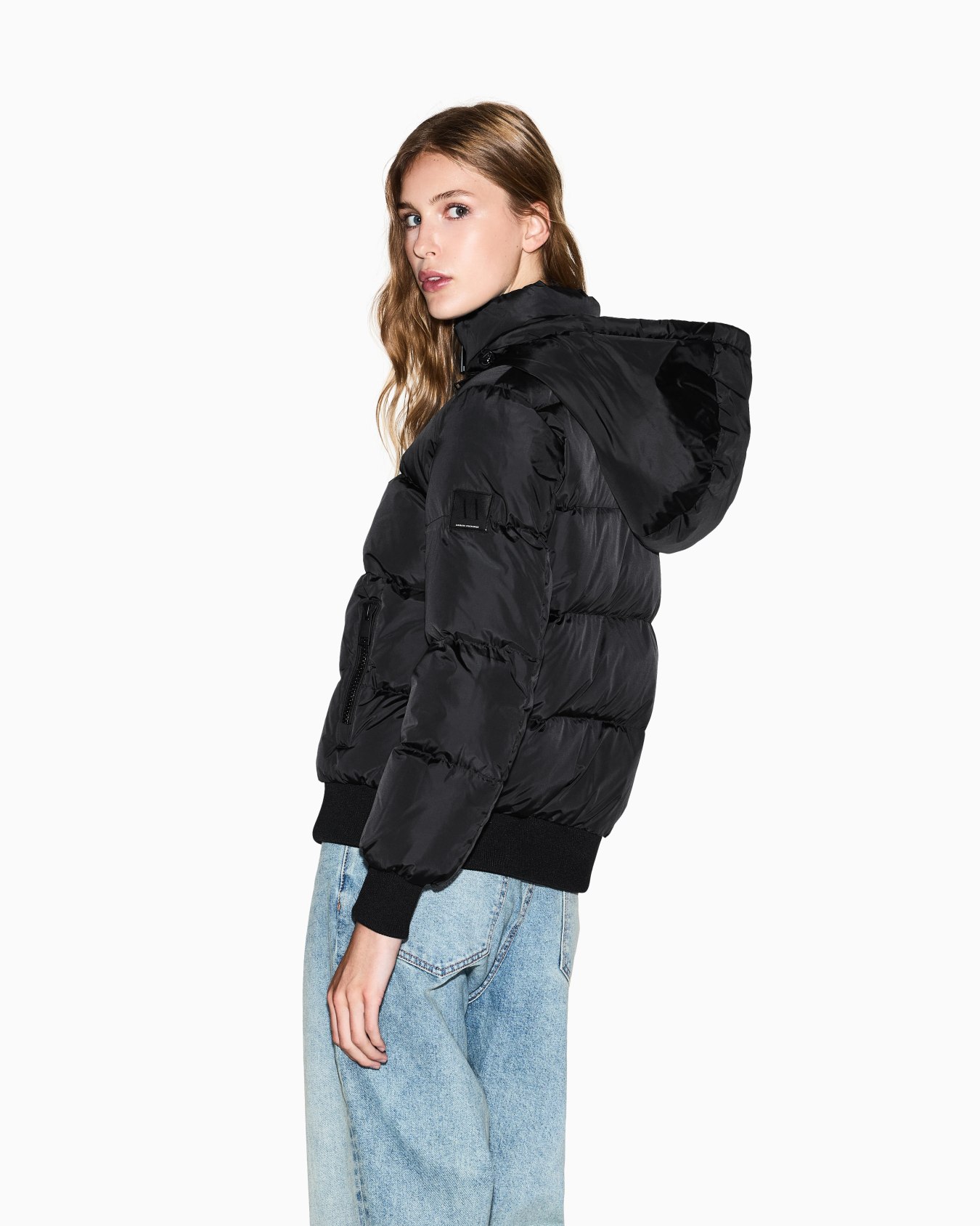 Quilted hooded down jacket Slide 2