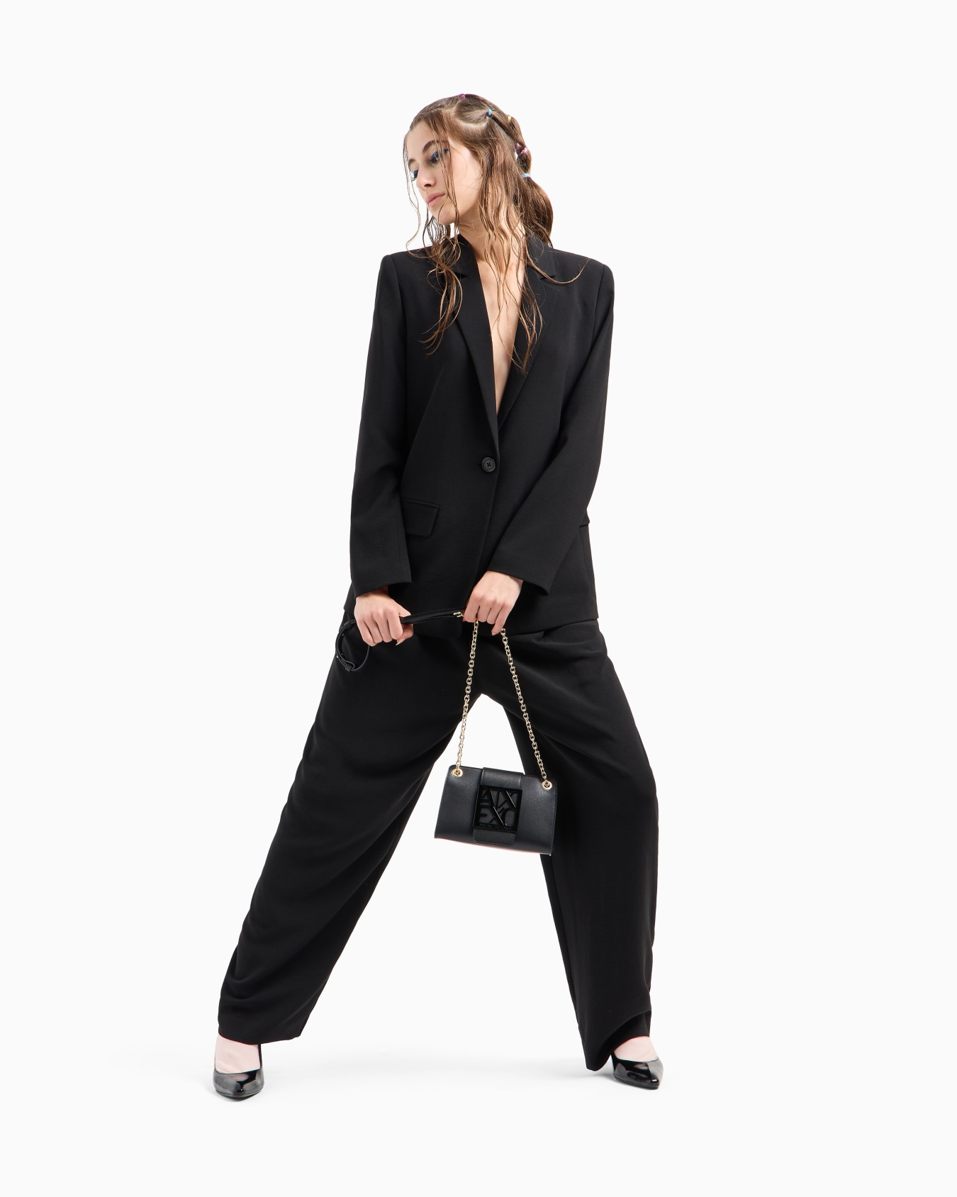  Veste oversize à simple boutonnage et un bouton Diapositive 1