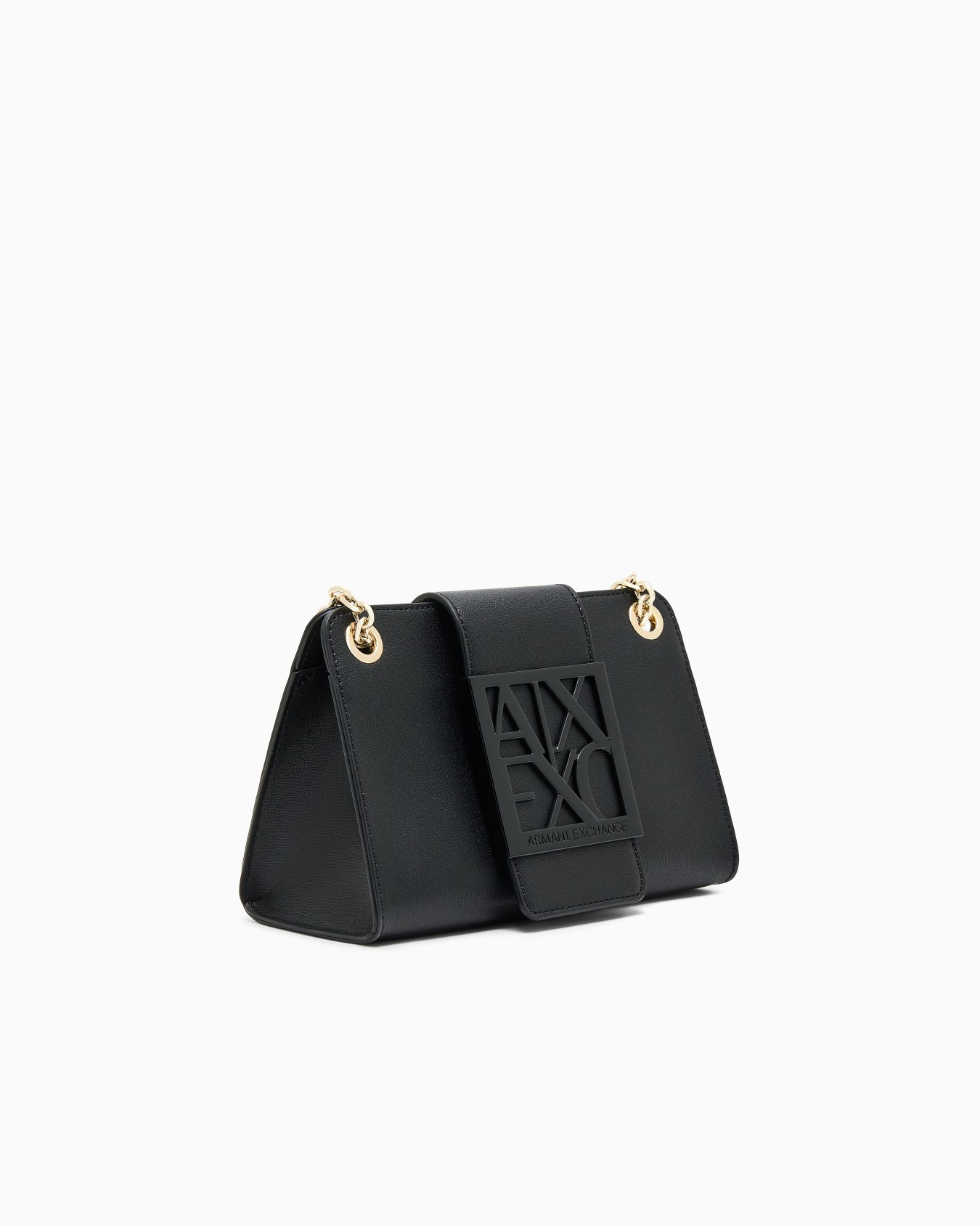 Small shoulder bag with shaped logo Slide 1