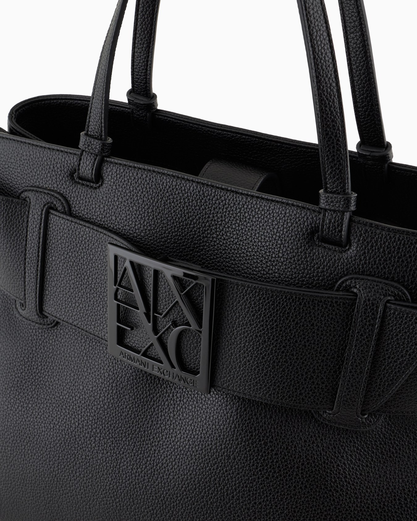 Large shoulder bag with ASV logo detail Slide 4