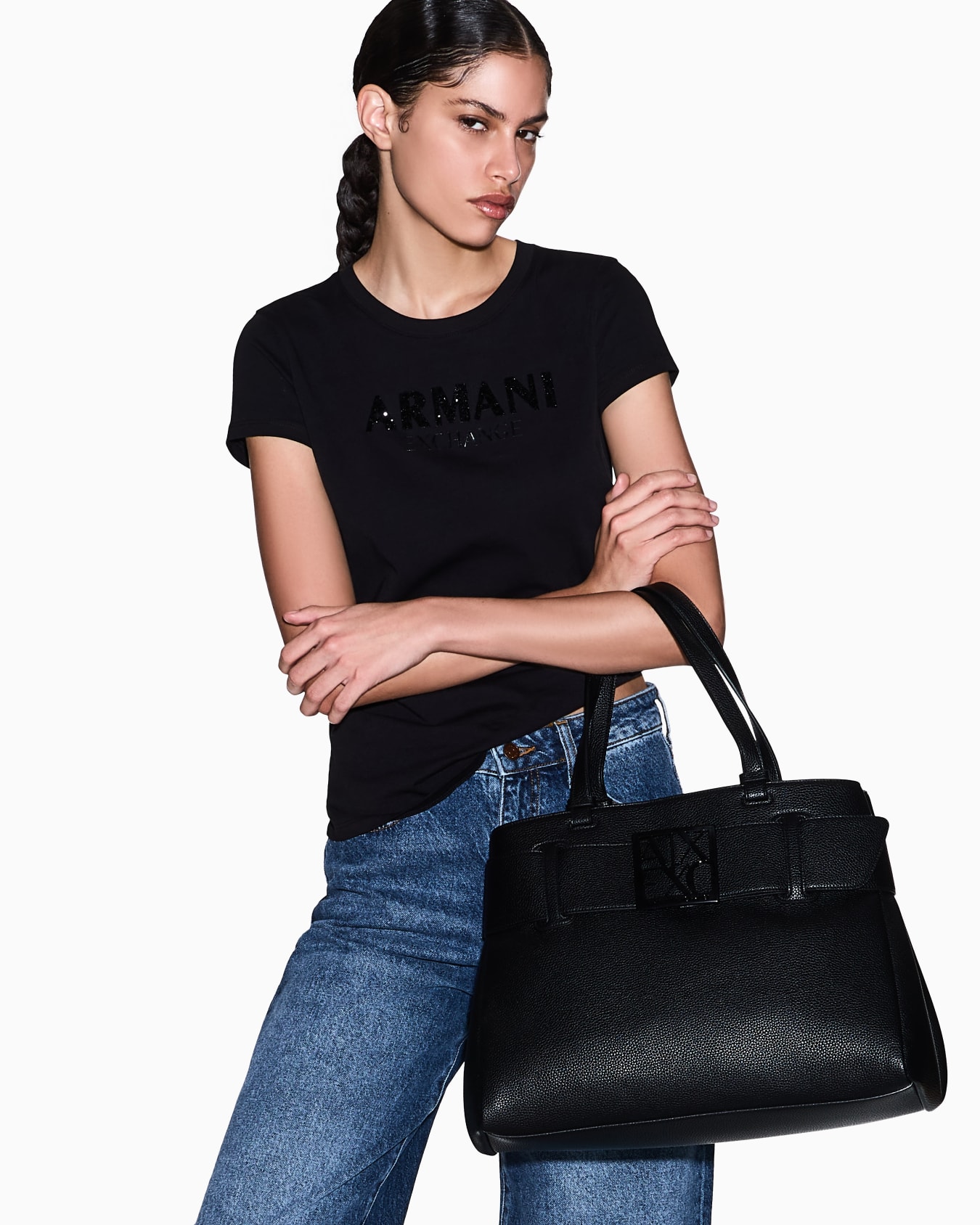 Große Umhängetasche mit ASV-Logodetail Folie 5