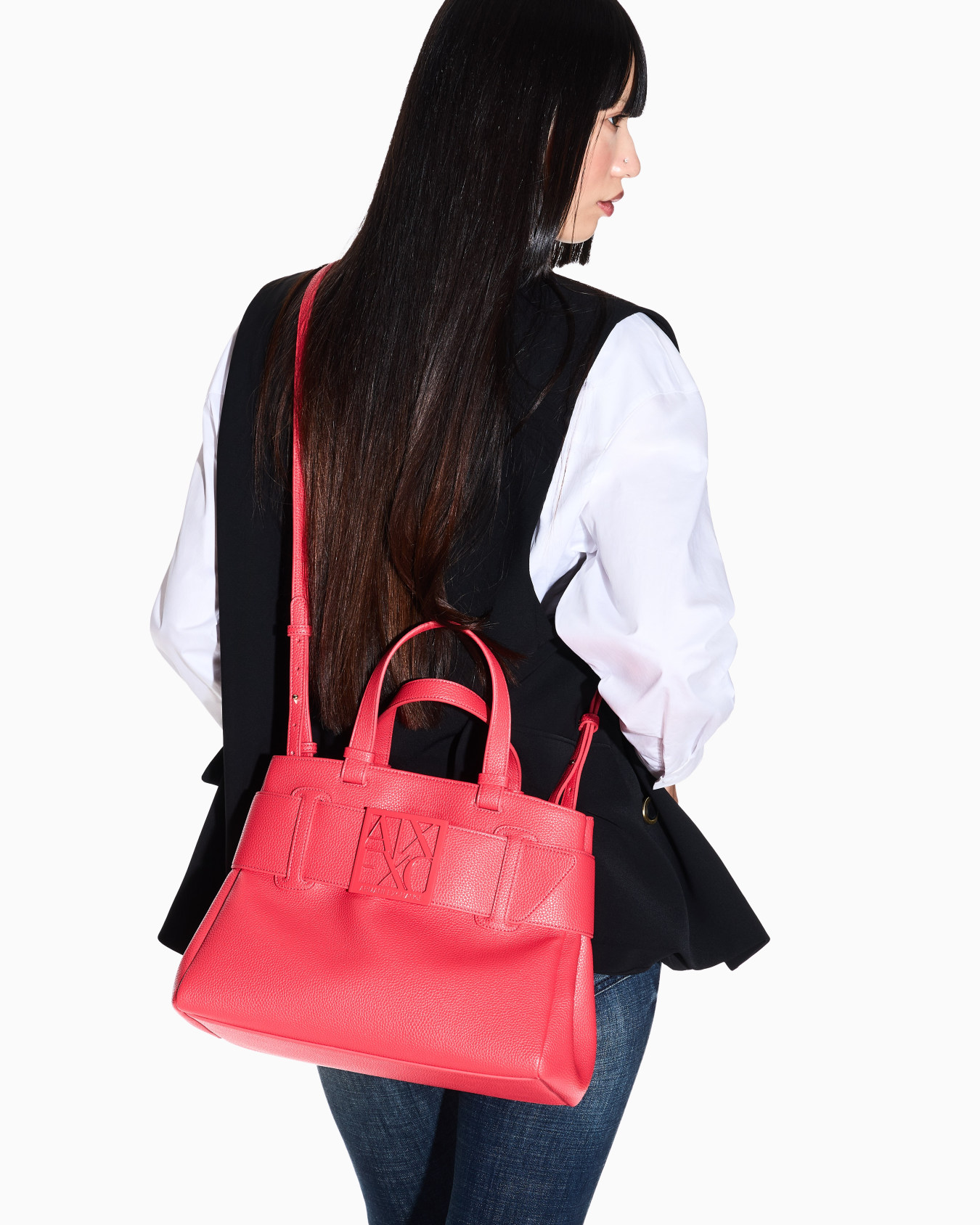 Handbag with ASV logo detail Slide 6