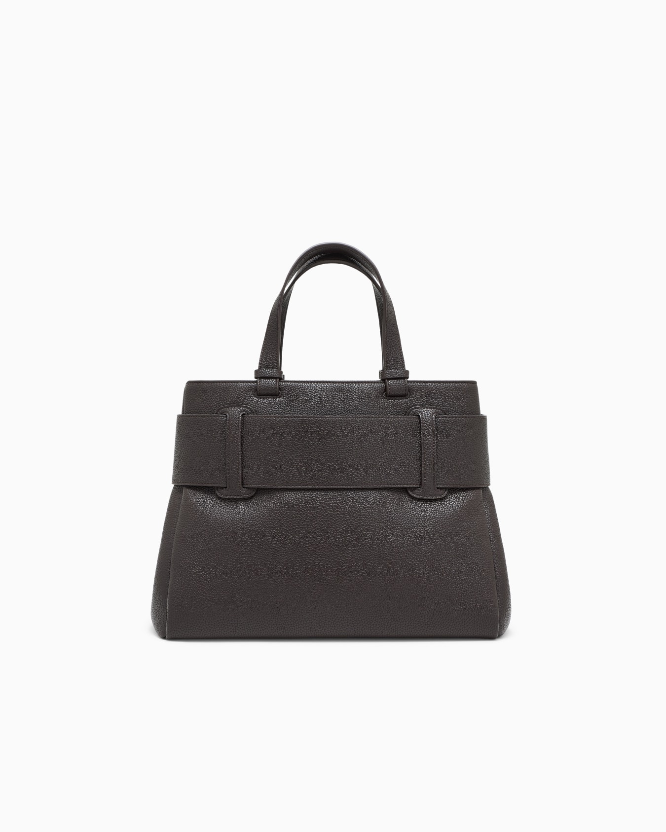 Sac shopping à effet grainé avec ceinture et boucle Diapositive 2
