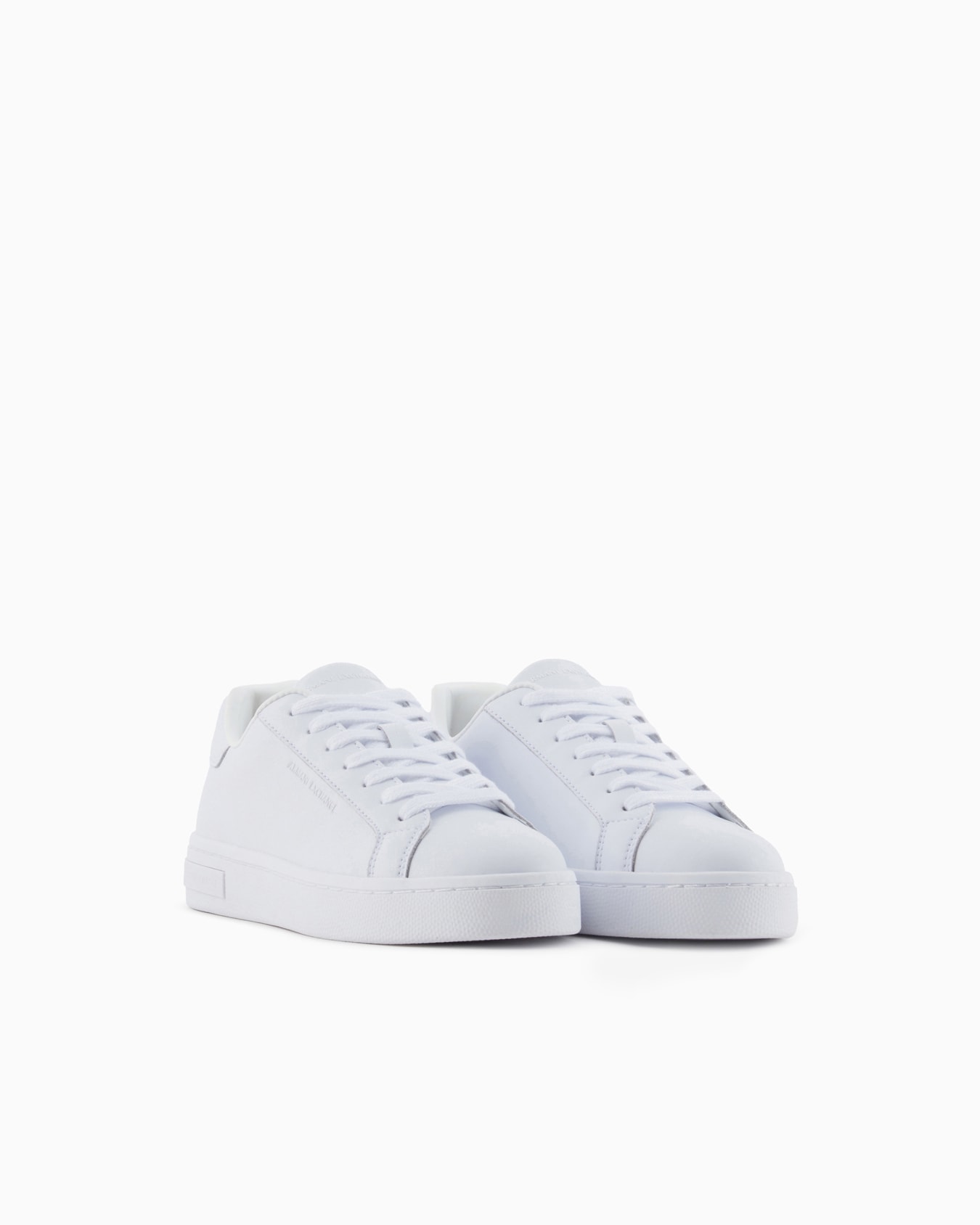 Sneakers with laces and logo Slide 1