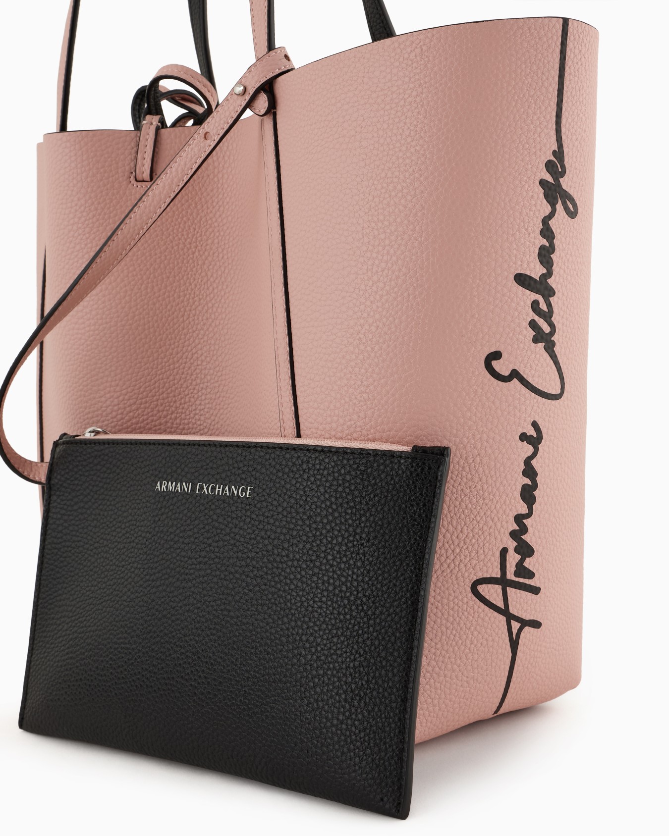 Shopper reversible con logo y bolso de mano Diapositiva 4